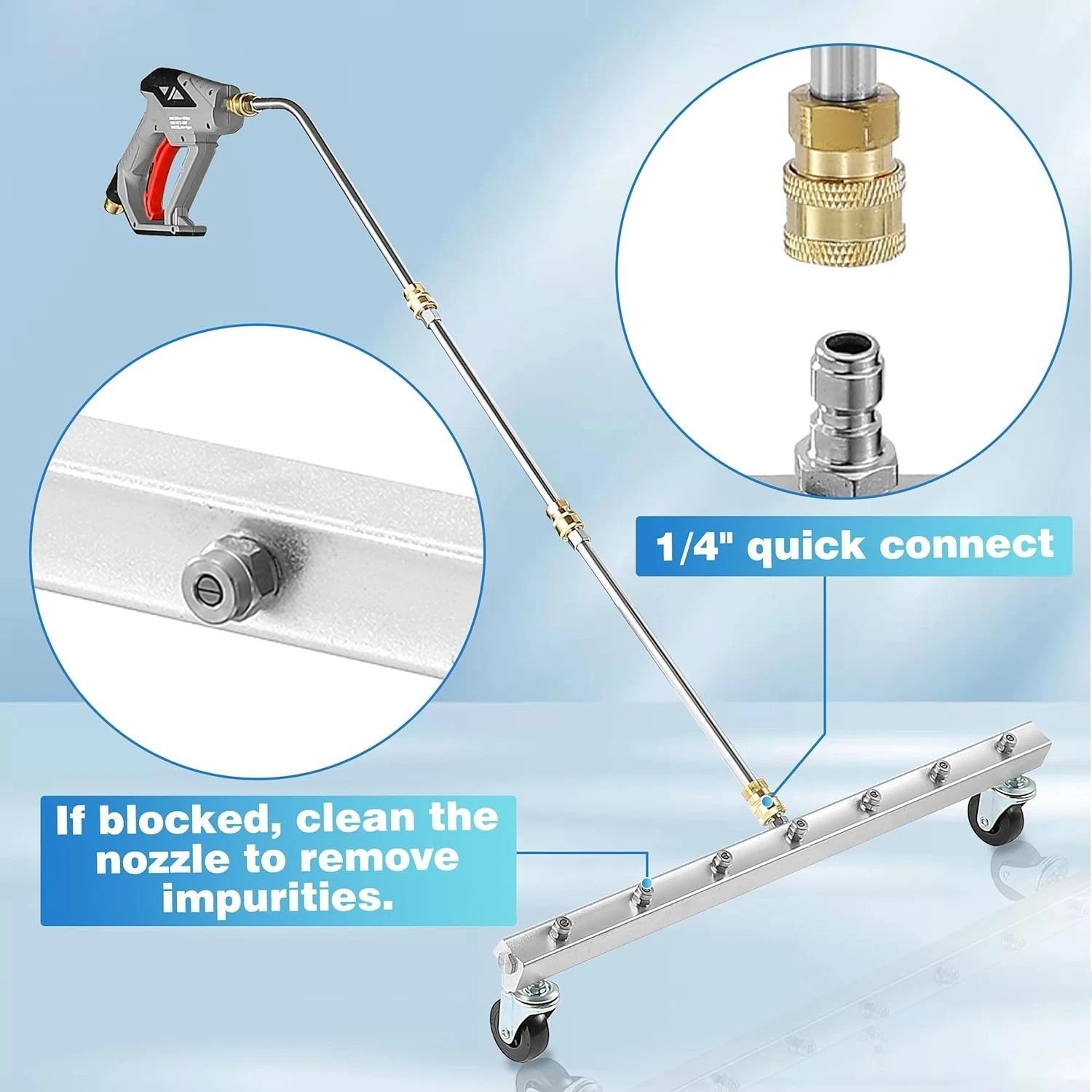 Heavy-Duty 24-Inch Pressure Washer Attachment for RVs and Vehicles – 4000 PSI