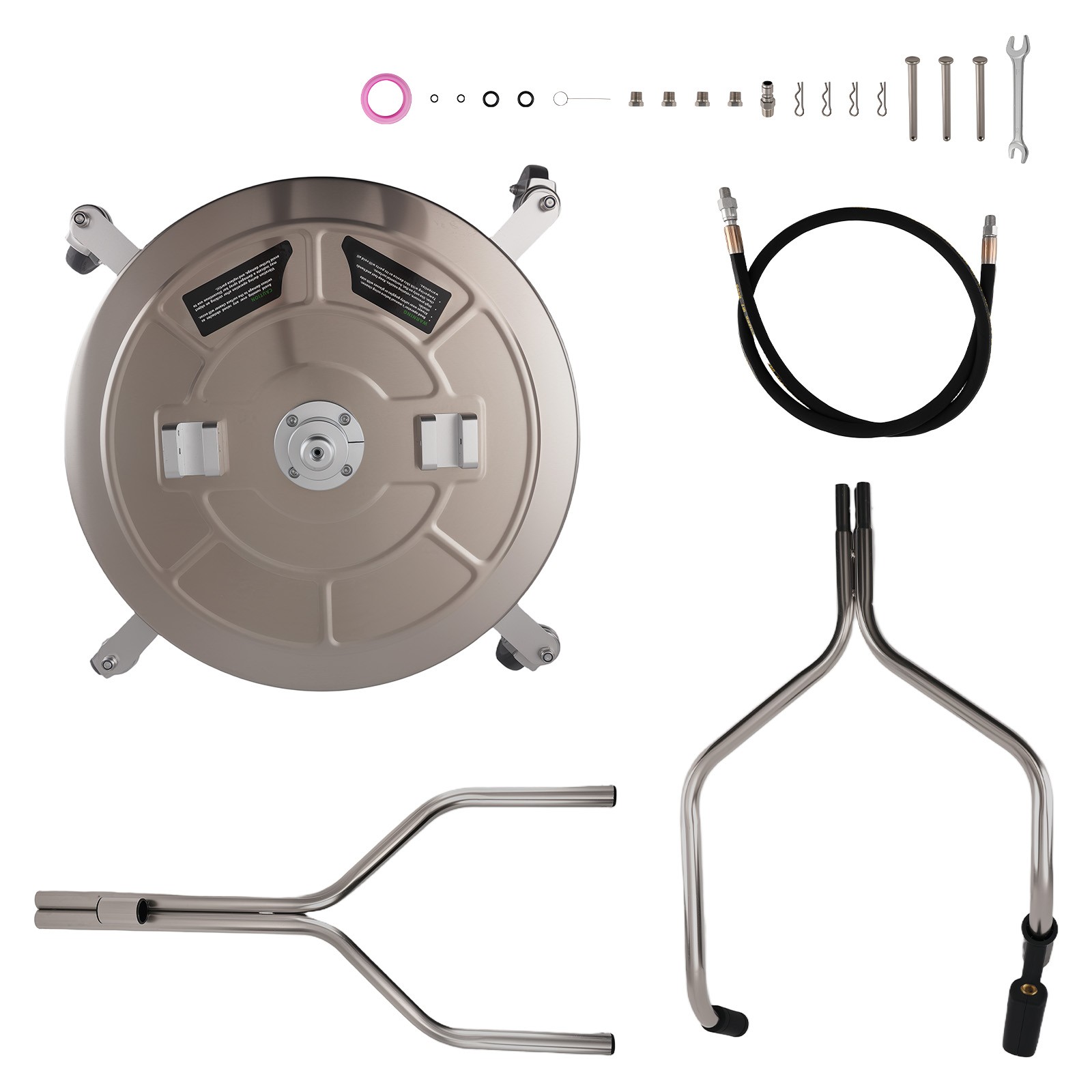 Heavy Duty 24″ Surface Cleaner for Power Washer Stainless Steel Durability