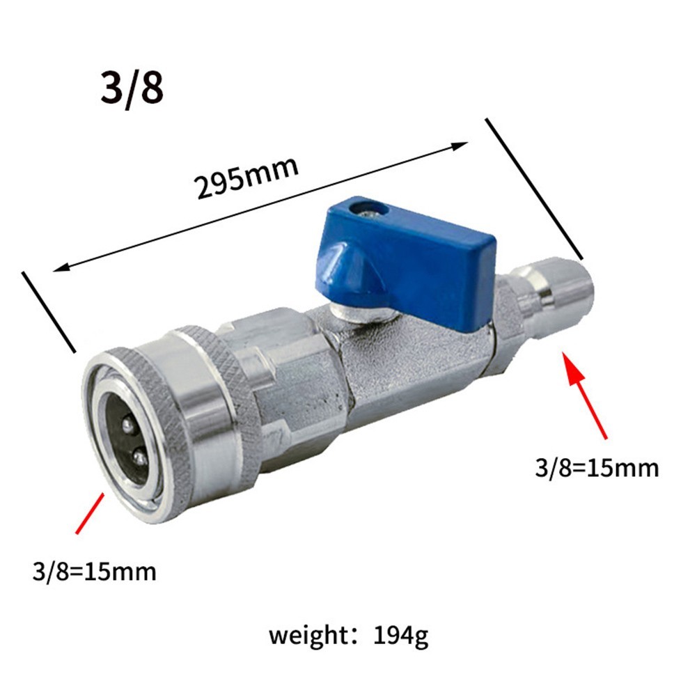 38in and 14in Compatible High Pressure Washer Ball Valve Kits Available