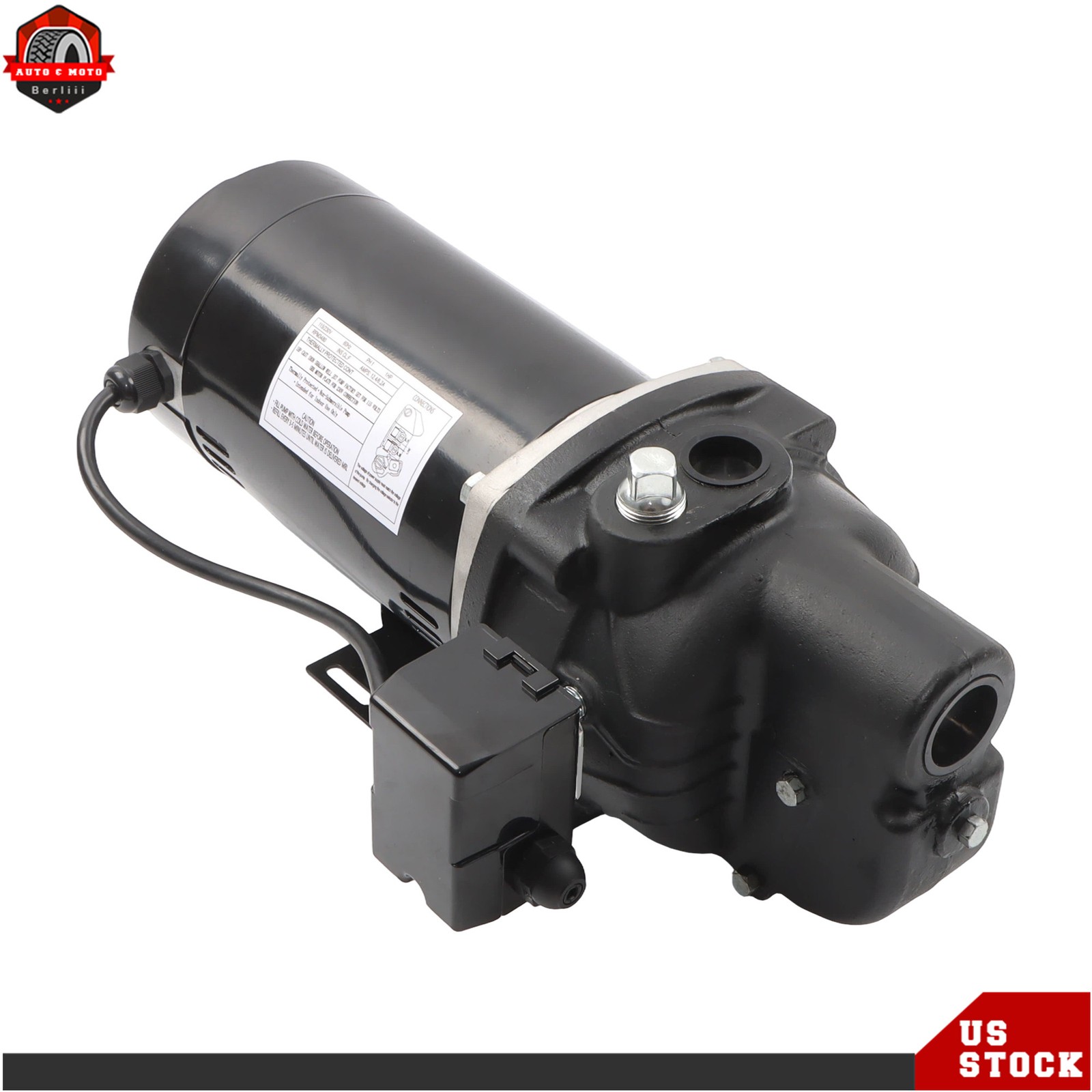 Heavy Duty SWS100 1 HP 1PH Shallow Well Jet Pump Up to 510 GPH 115/230V 3480RPM