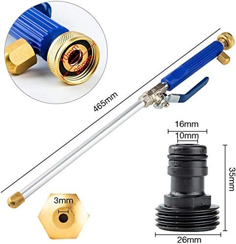 High Pressure Washer Wand 2 Spray Tips Garden Hose Nozzle Car Cleaning Tool
