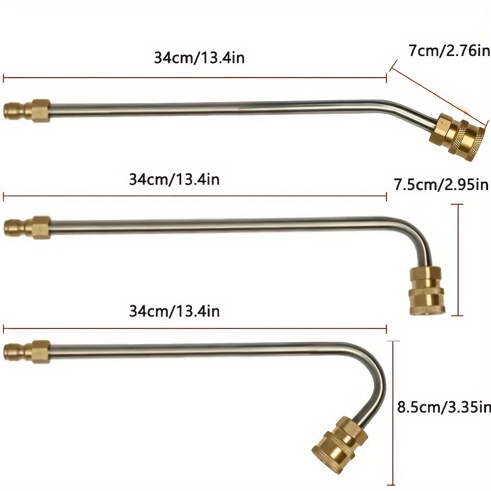 35cm High Pressure Elbow Washer Gutter Cleaner Lance/Wand 1/4″ Quick Connect USA