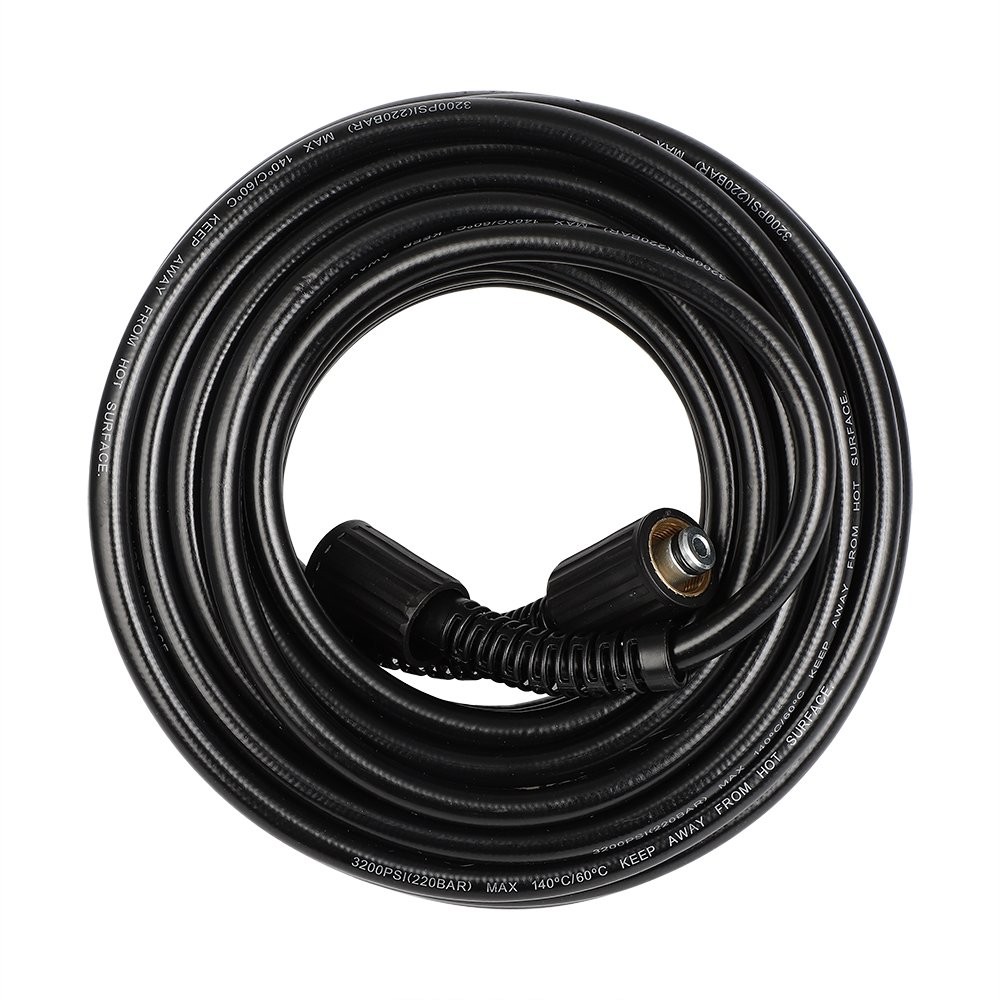 50FT 3200PSI Replacement High Power Pressure Washer Hose & 3/8″ M22-14mm