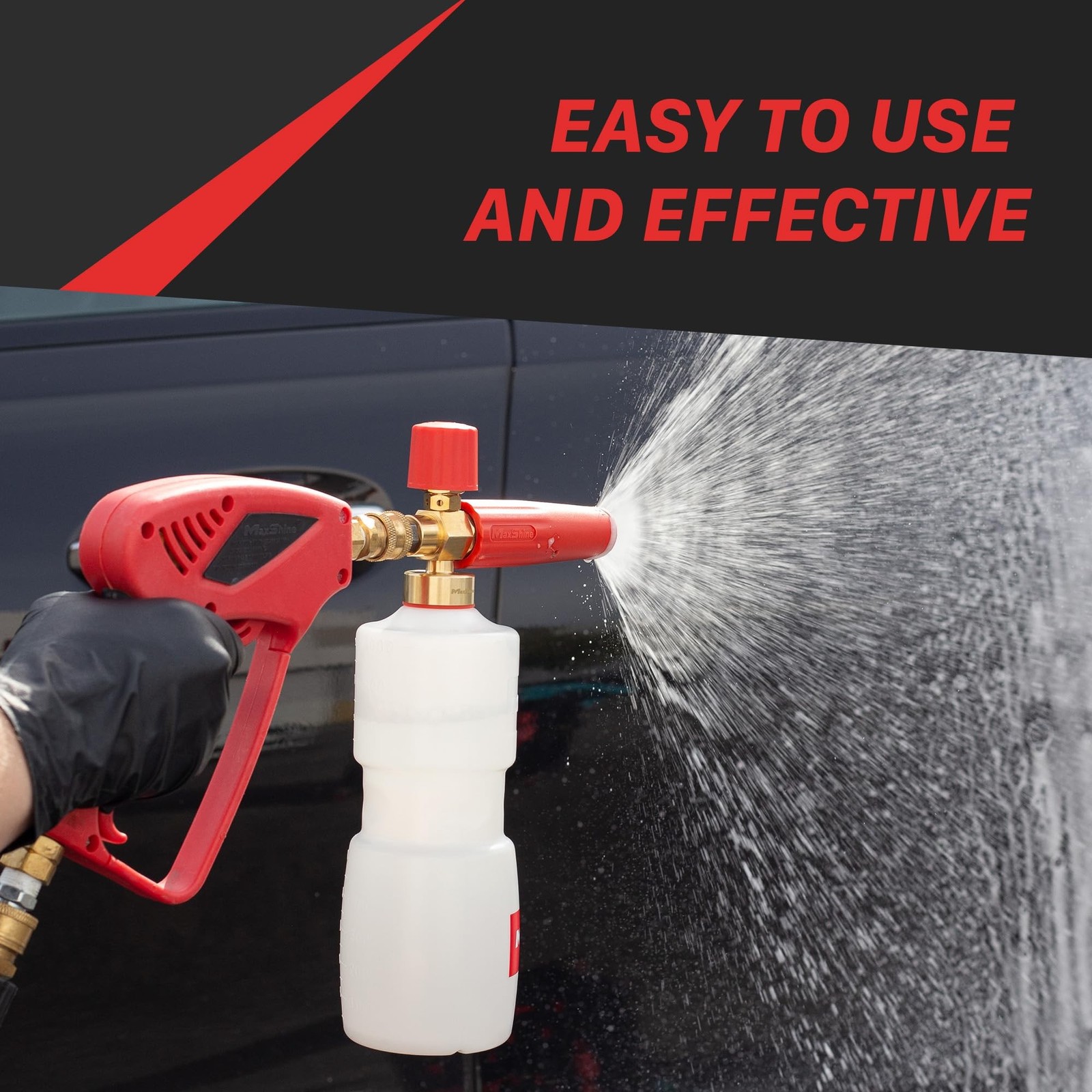 Maxshine Universal Snow Foam Cannon w/Wall Mount – 1/4” Quick Connect Premium…