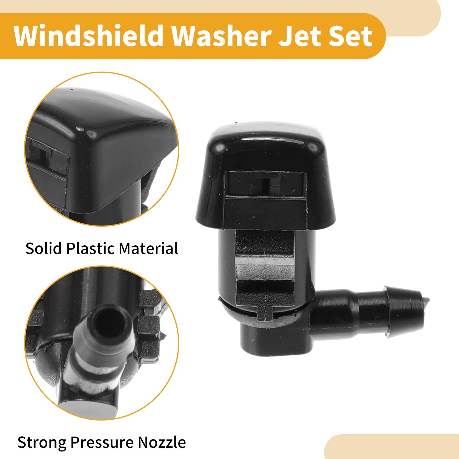 INFINAUTO Windshield Washer Nozzle Kit for Ford Fusion 2008-2012 No.8E5Z17603…