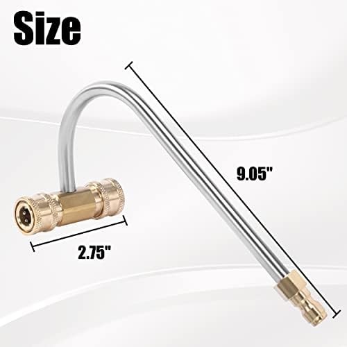 FIXFANS Pressure Washer Gutter Cleaner Attachment, 4000 PSI, Gutter Cleaning for