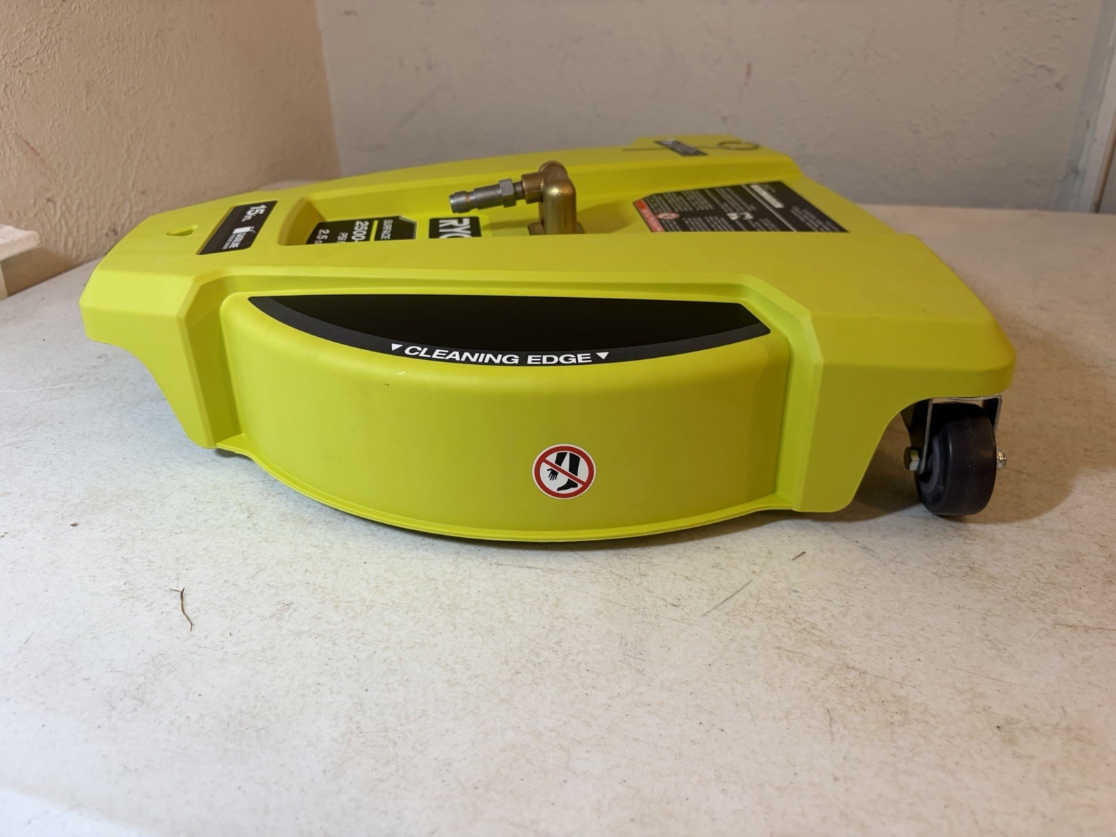 RYOBI 15 in. 3400PSI Gas Pressure Washer Surface Cleaner W/ wheels RY31SC15