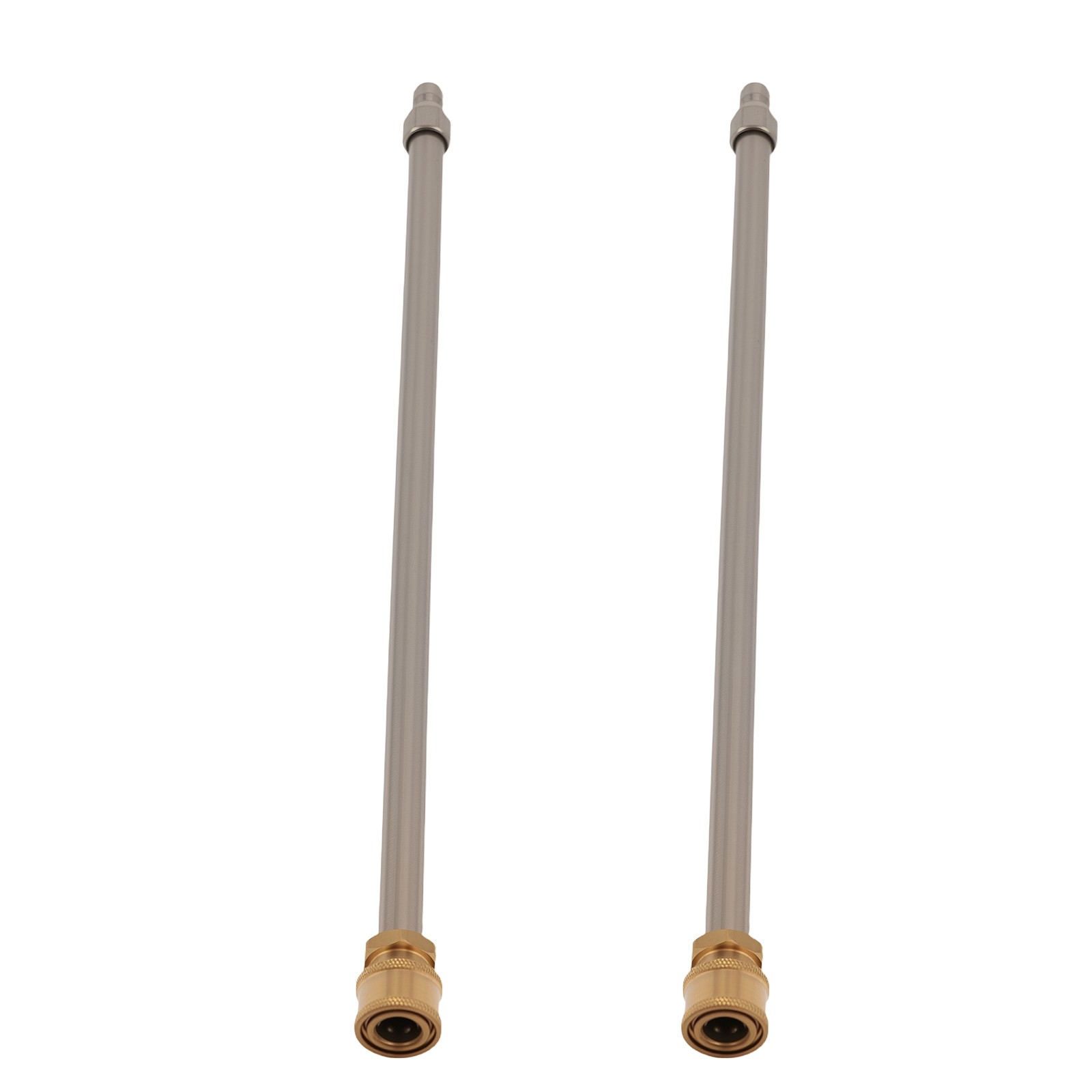 2 Pack 17in Pressure Washer Extension Wand Stainless 1/4″ Quick Connect 4000PSI