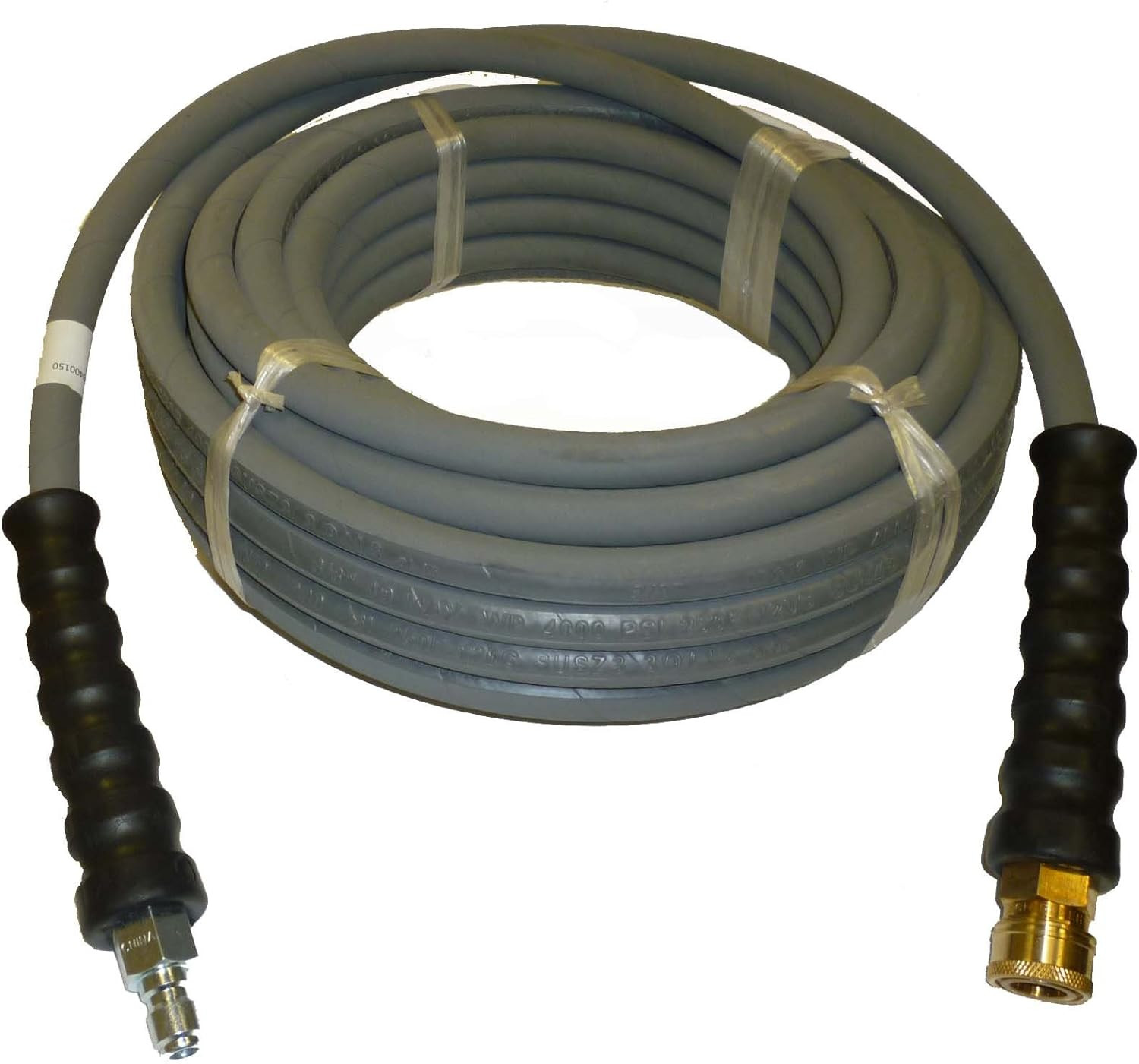4000 PSI Grey 3/8″ X 50 FT 1 Layers of High Tensile Wire Braided Rubber Wrapped