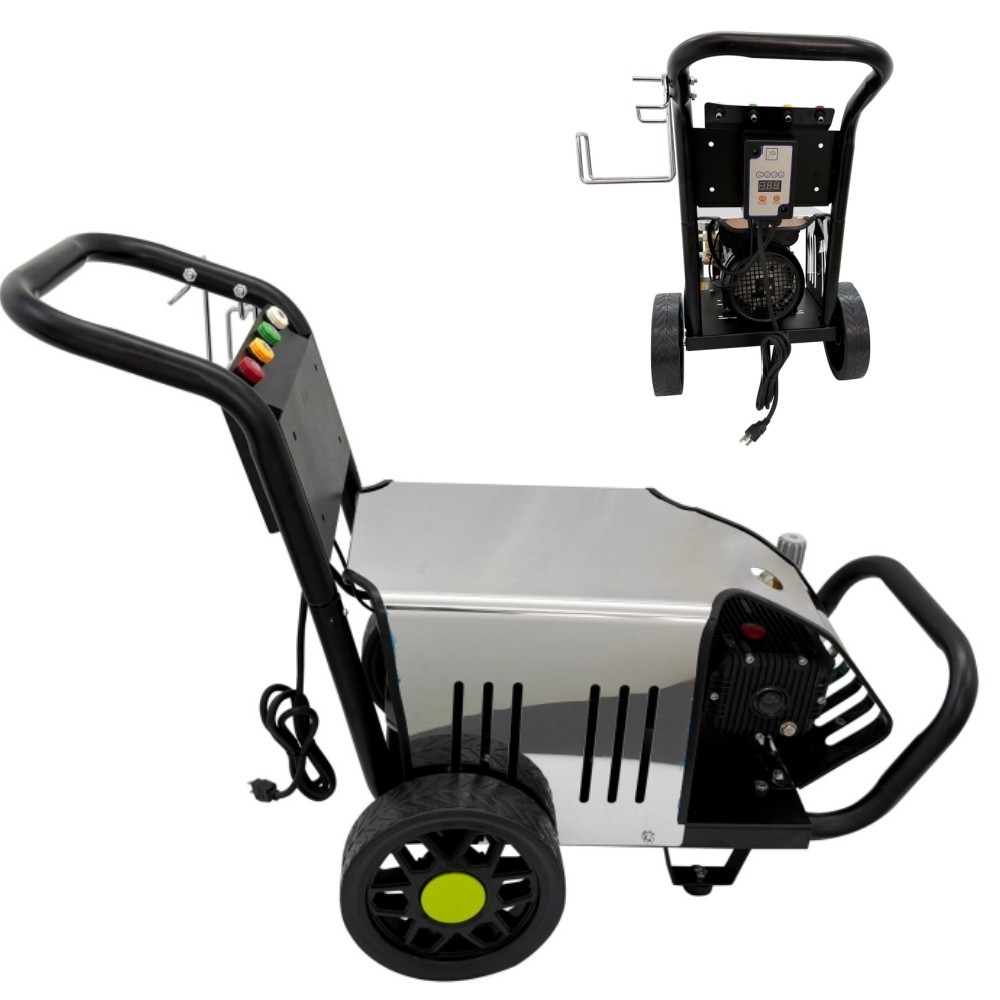 110V 3700W Electric Pressure Washer 180bar Industrial Car Cleaner with 4 Nozzles