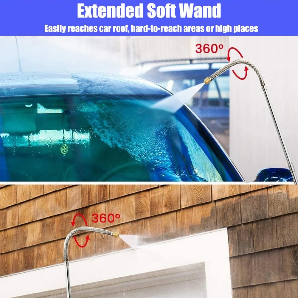 High Pressure Power Washer Wand, Watering Sprayer Cleaning Tool, Hydro Jet Wa…