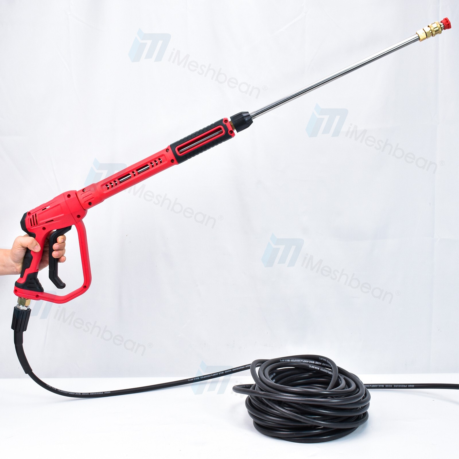High Pressure 4350PSI Car Power Washer Gun Spray Wand Lance Nozzle and Hose Kit