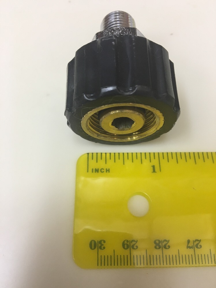 MTM Hydro M22 /14mm Twist Connect X 1/4 NPT Male * Karcher Style 4000 PSI