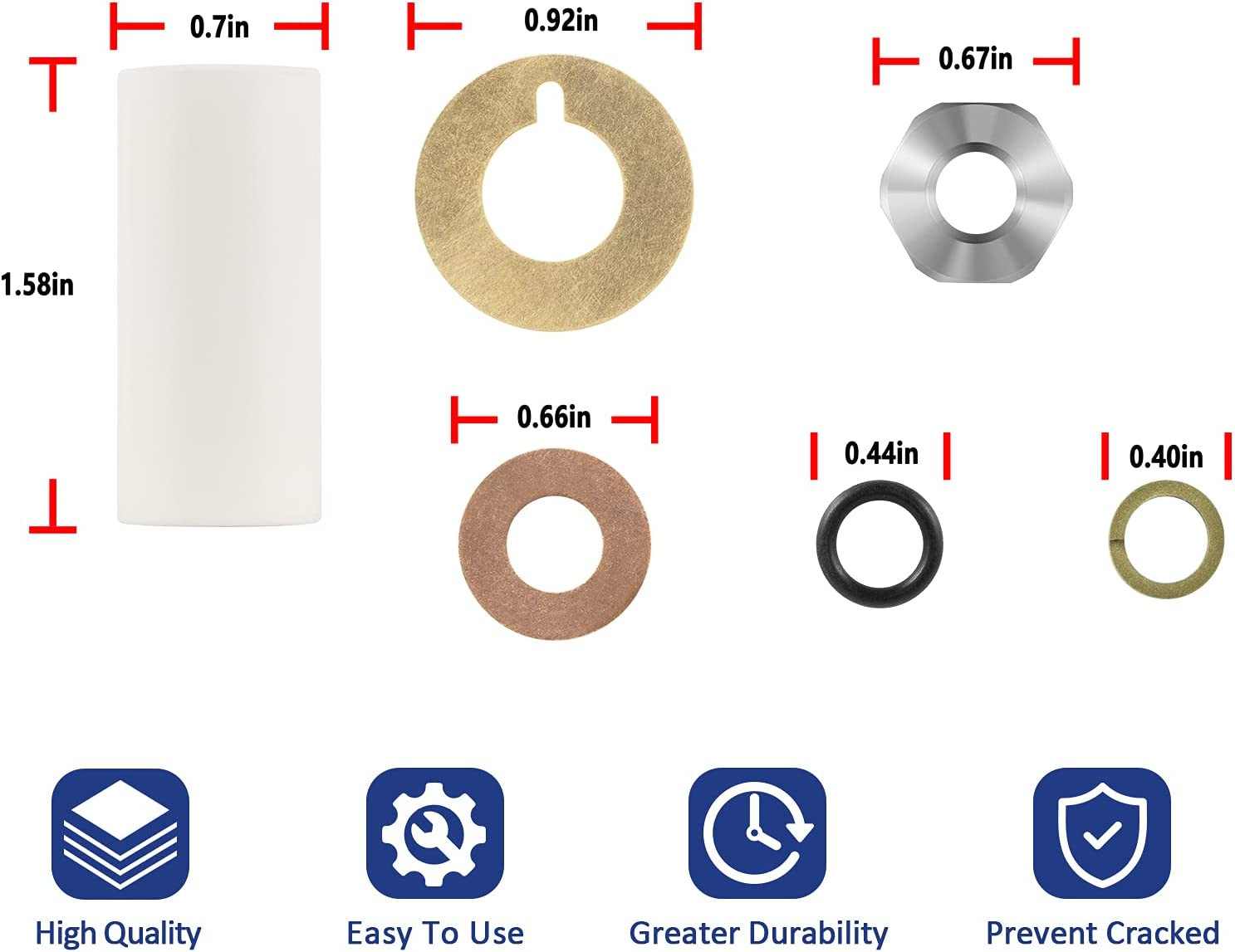 AR2546 18mm Pump Piston Kit For Annovi Reverberi RK RKA RKV XRCA XRCV GRKV-D