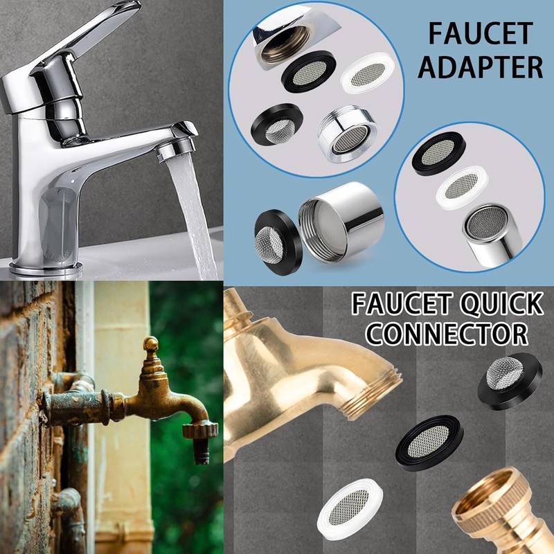 Universal Filter Hose Washers Kit Garden Hose Bath Faucet Washing Machine New
