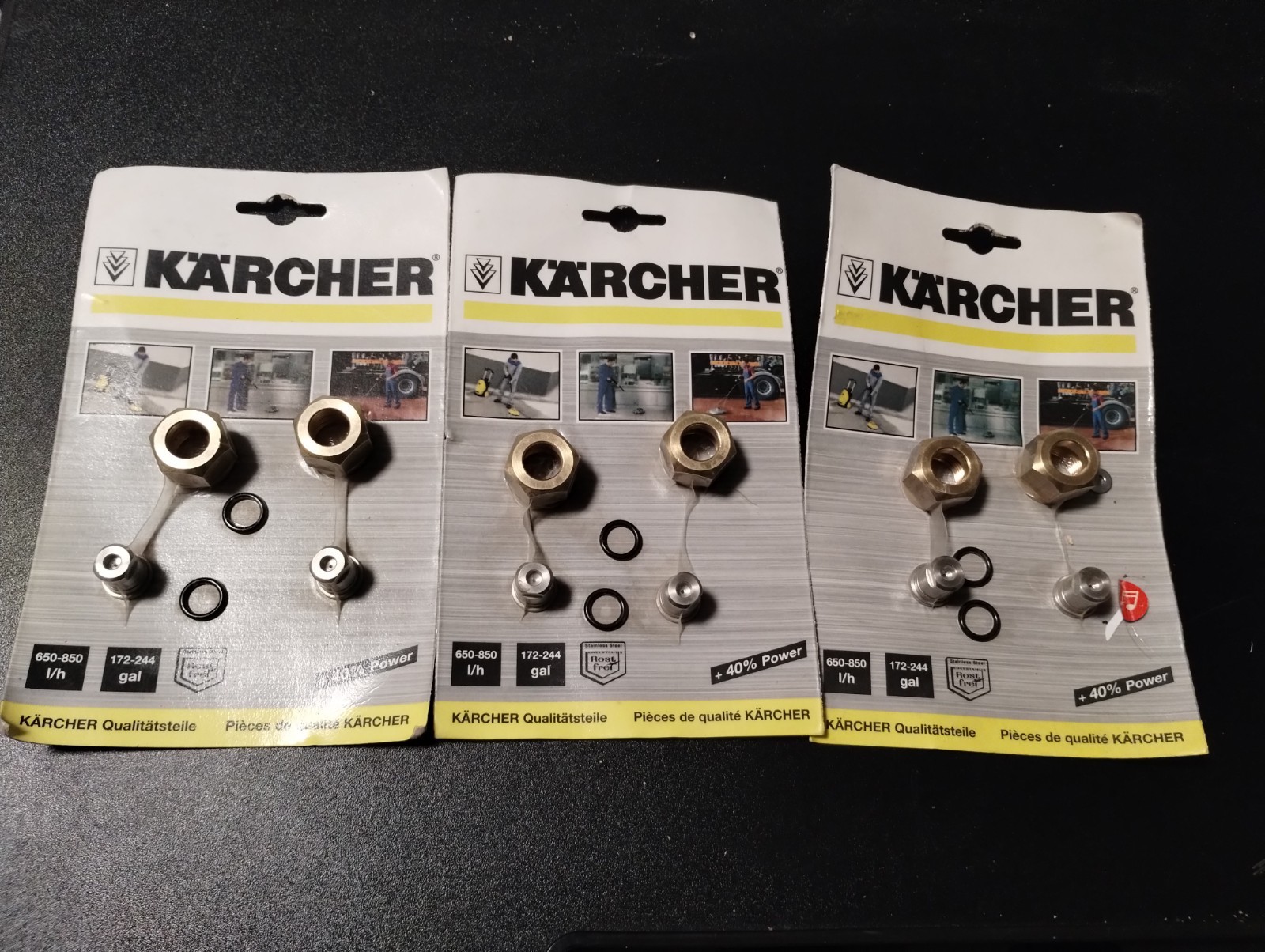 LOT OF 3 – Kärcher Professional 2.639-187.0 Nozzle for Surface Cleaner Set of 2