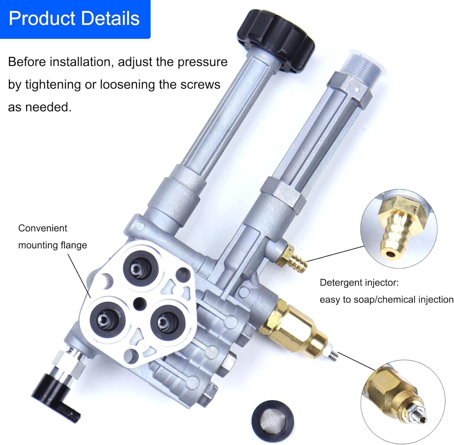 AR Pressure Washer Pump Head Annovi Reverberi RMW2.2G24 AR42940 AR42518