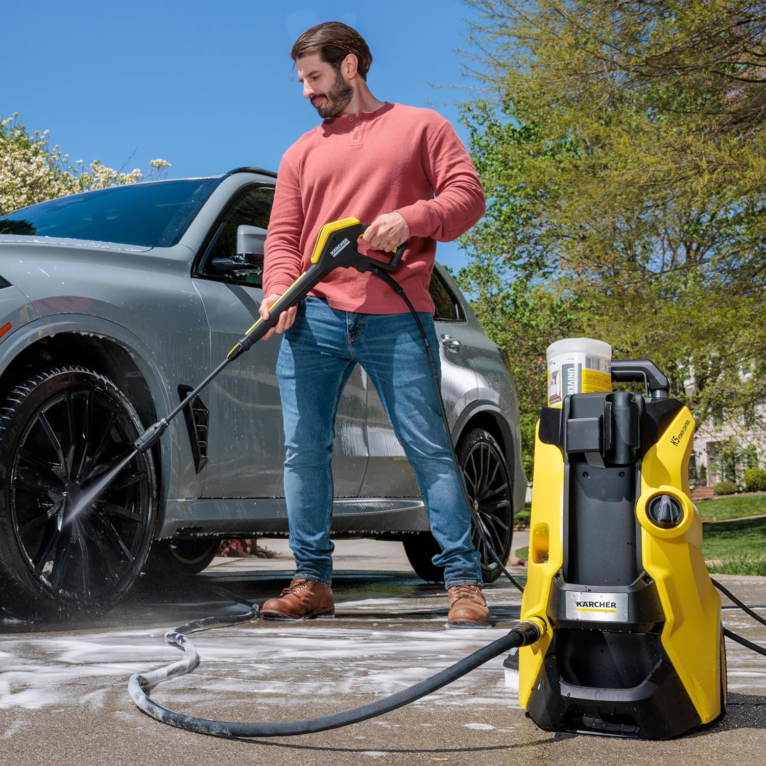 Kärcher Pressure Washer, K5 Power Control, Max 2500 PSI, 32 Ft. Hose, 2 Spray Wa