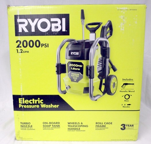 Brand New RYOBI 2,000 PSI Electric Pressure Washer!