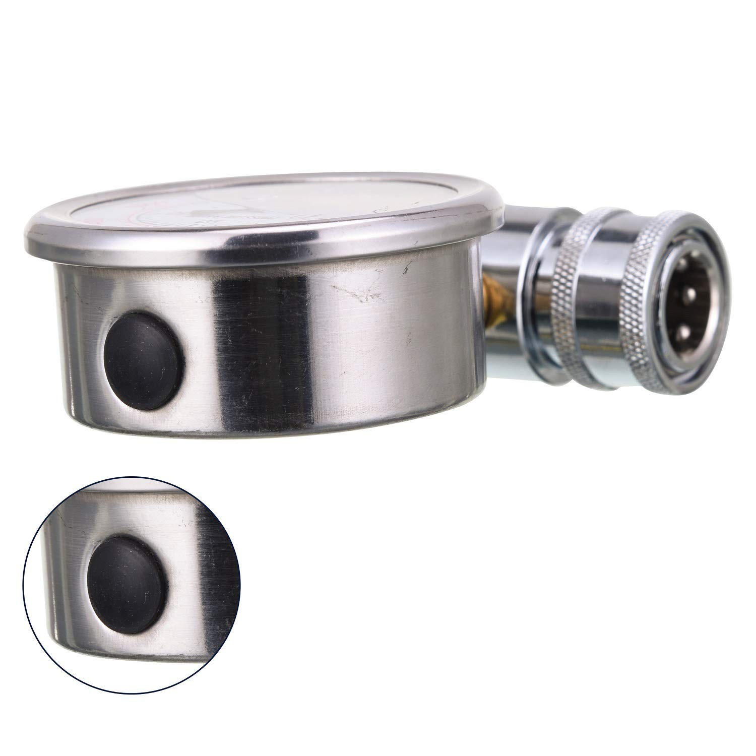 High-Pressure Washer Gauge 6000 PSI | 3/8” Quick Connect Socket & Plug