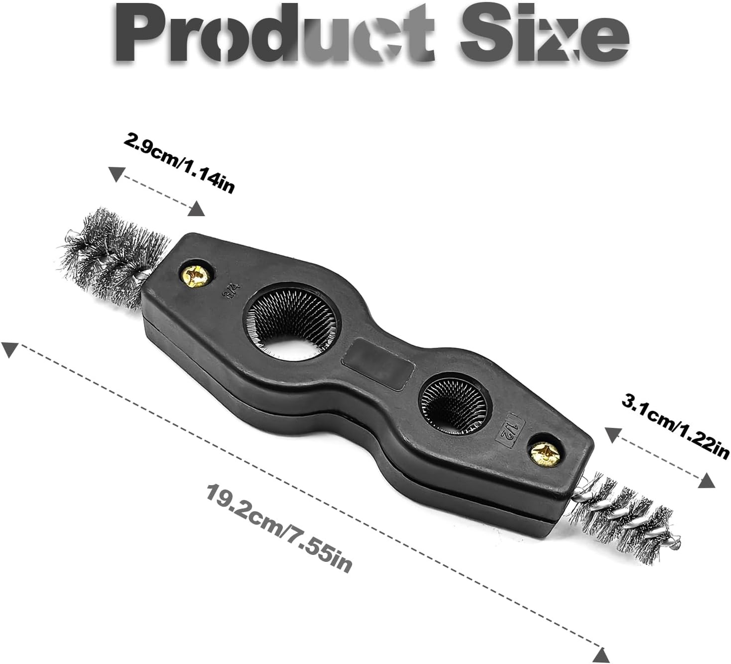 4 in 1 Car Battery Cleaning Brush,Anti-Corrosion Black
