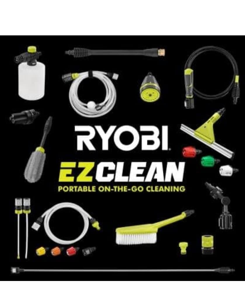 Ryobi EZClean 600 PSI 0.7 GPM 40 Volt HP 2.0 Ah Battery and Charger (11.3, 1)