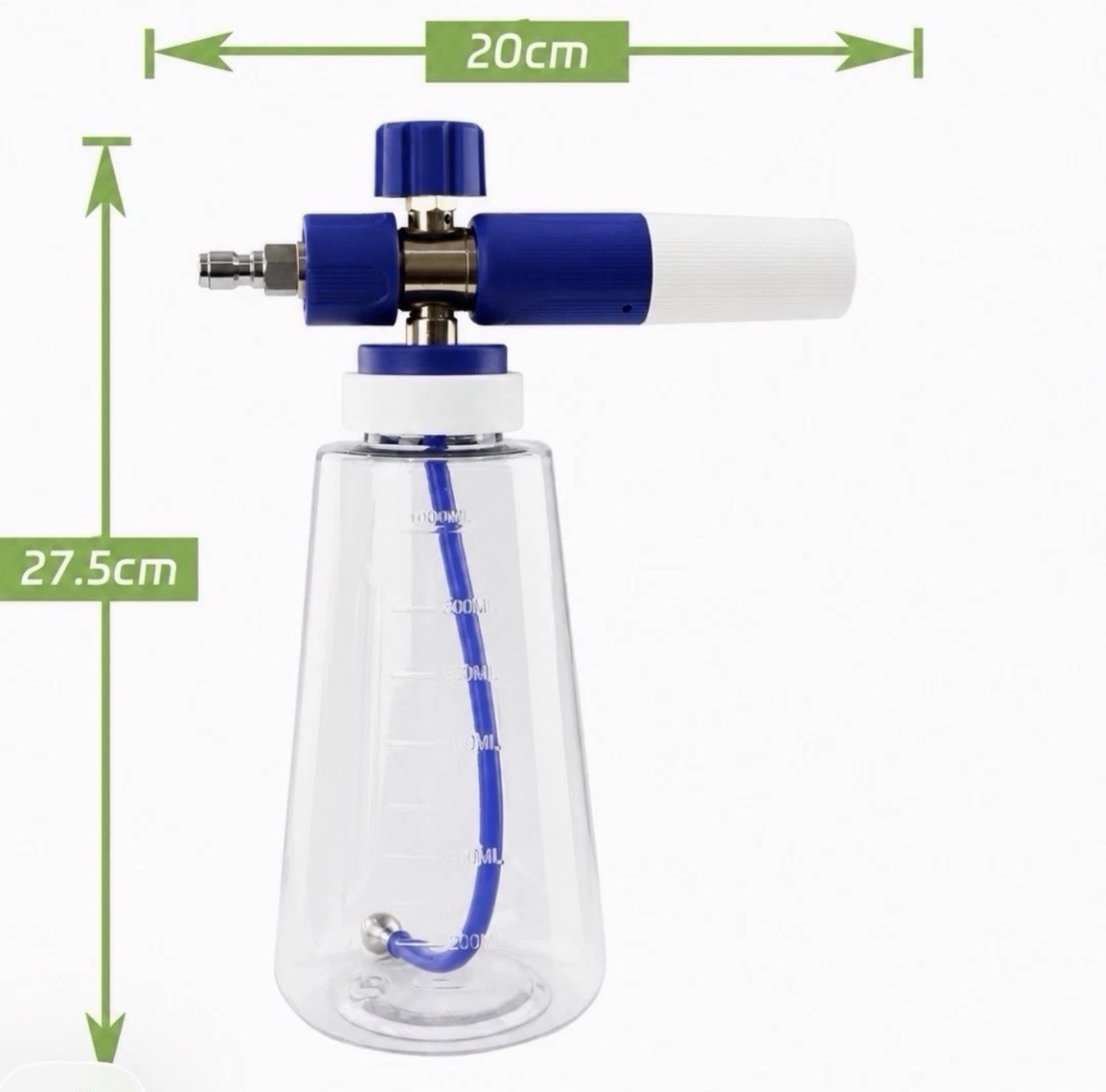 MJJC Like Foam Cannon Brass, MEGA Foam Gun 4500 Psi FULL KIT. Gun Color may vary