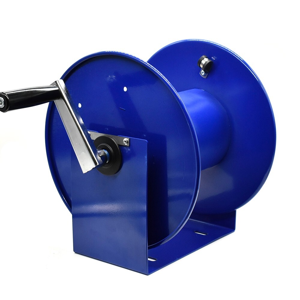 PW7191 Pressure Washer Manual Hose Reel Blue Powder Coated Steel – For 100ft