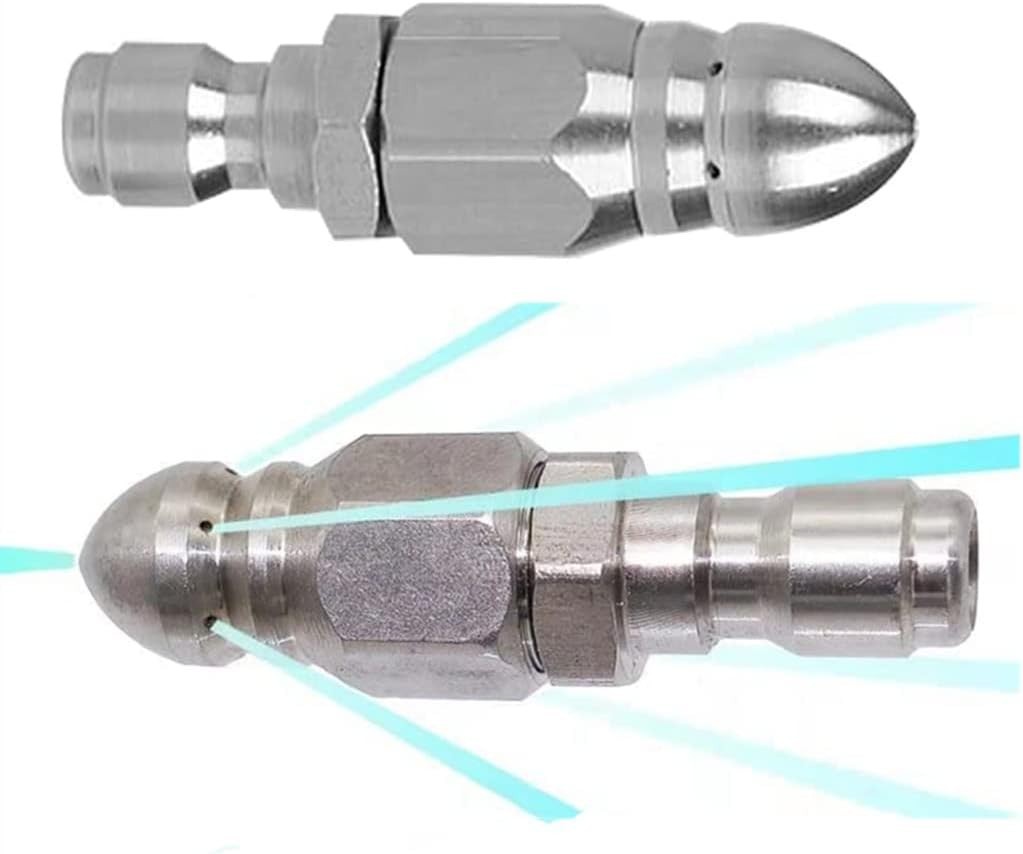Professional-Grade Compact Pressure Washer Nozzles for Drain Cleaning – 2 Sets