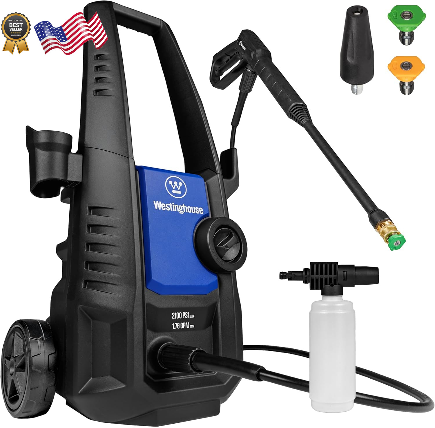 Westinghouse ePX3050 Electric Pressure Washer 2100 Max PSI 1.76 Max GPM
