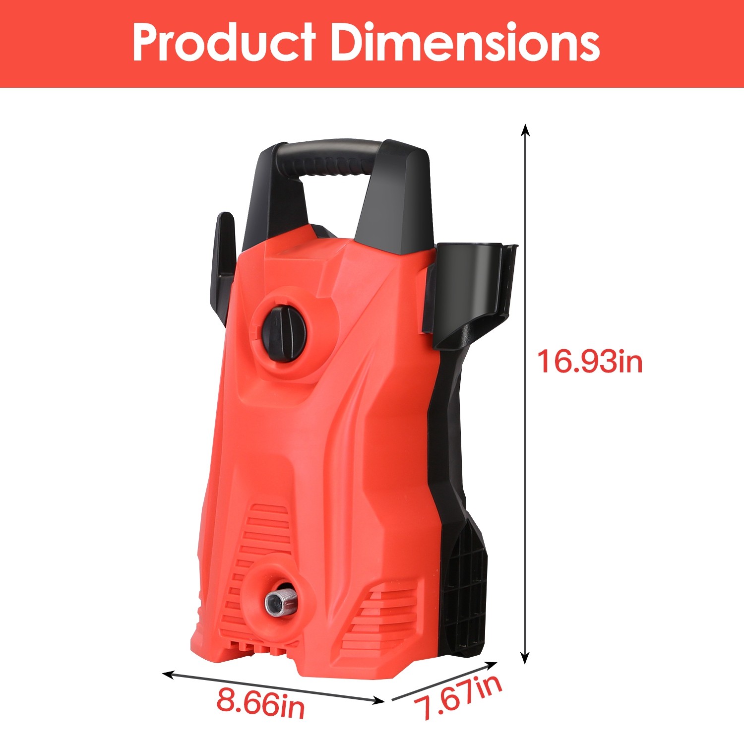 1Pc Electric High Pressure Washer 1740PSI Powerful Car Washer Pressure Cleaner