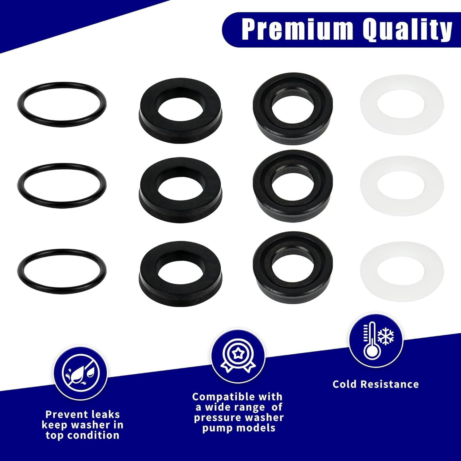 Pressure Washer Pump Seal Kit Replacement for Simpson Cleaning 510005 Seal Kit