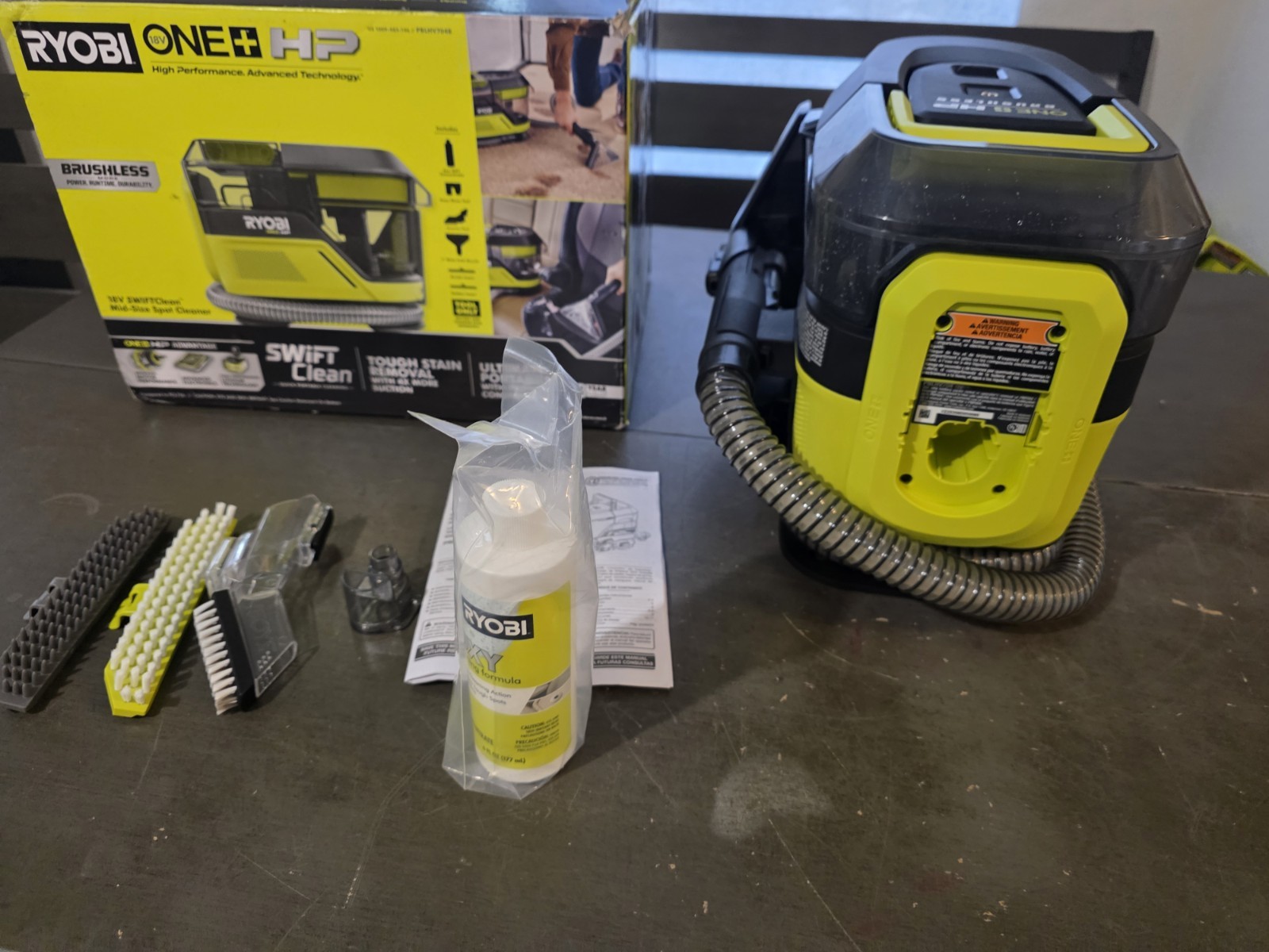 RYOBI HP 18V Brushless Cordless SWIFTClean Mid-Size Spot Cleaner (Tool Only)