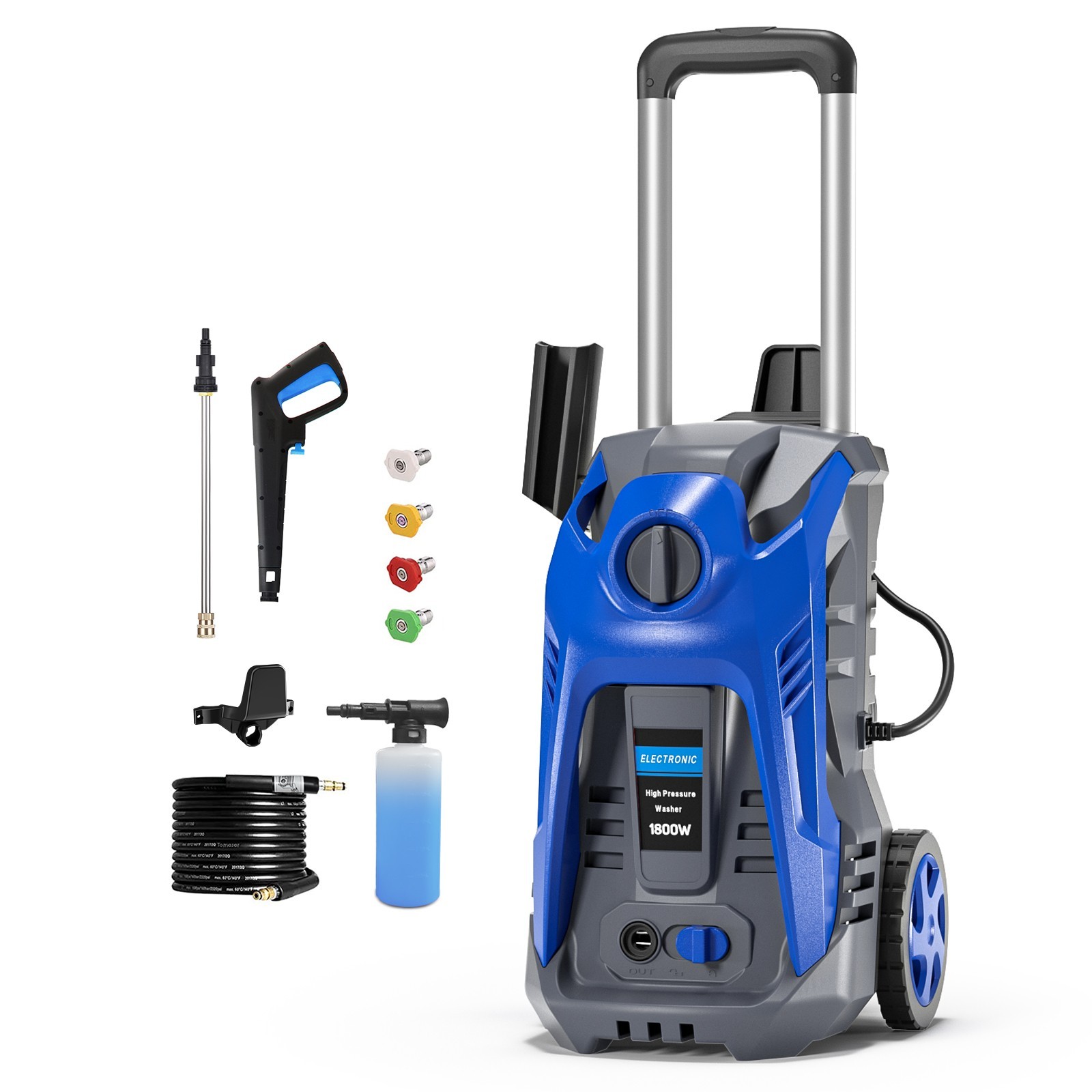 Electric Pressure Washer 4200PSI 2.0GPM Water High Power Jet Wash Patio Car