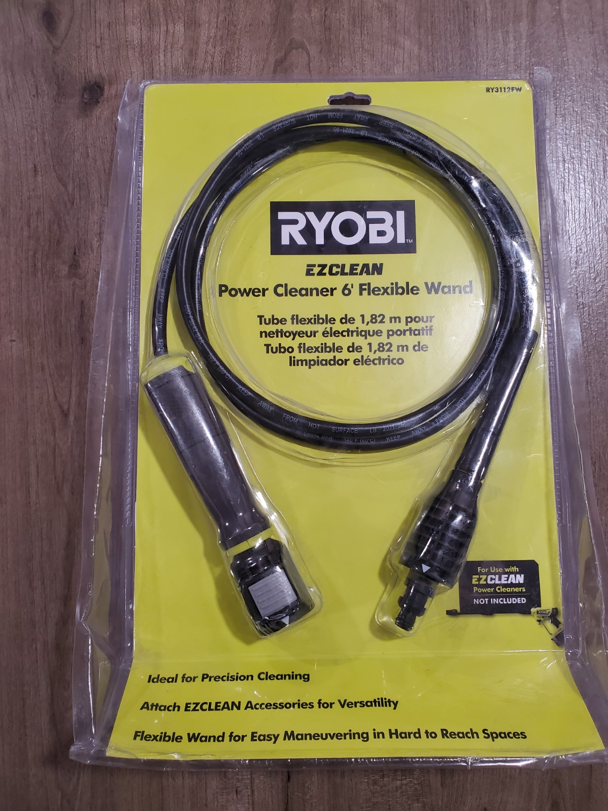 RYOBI RY3112FW EZCLEAN POWER CLEANER 6′ FLEXIBLE WAND ~NEW~