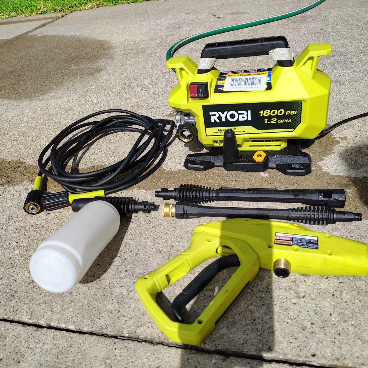 RYOBI RY141803 1800 PSI 1.2 GPM Electric Pressure Washer