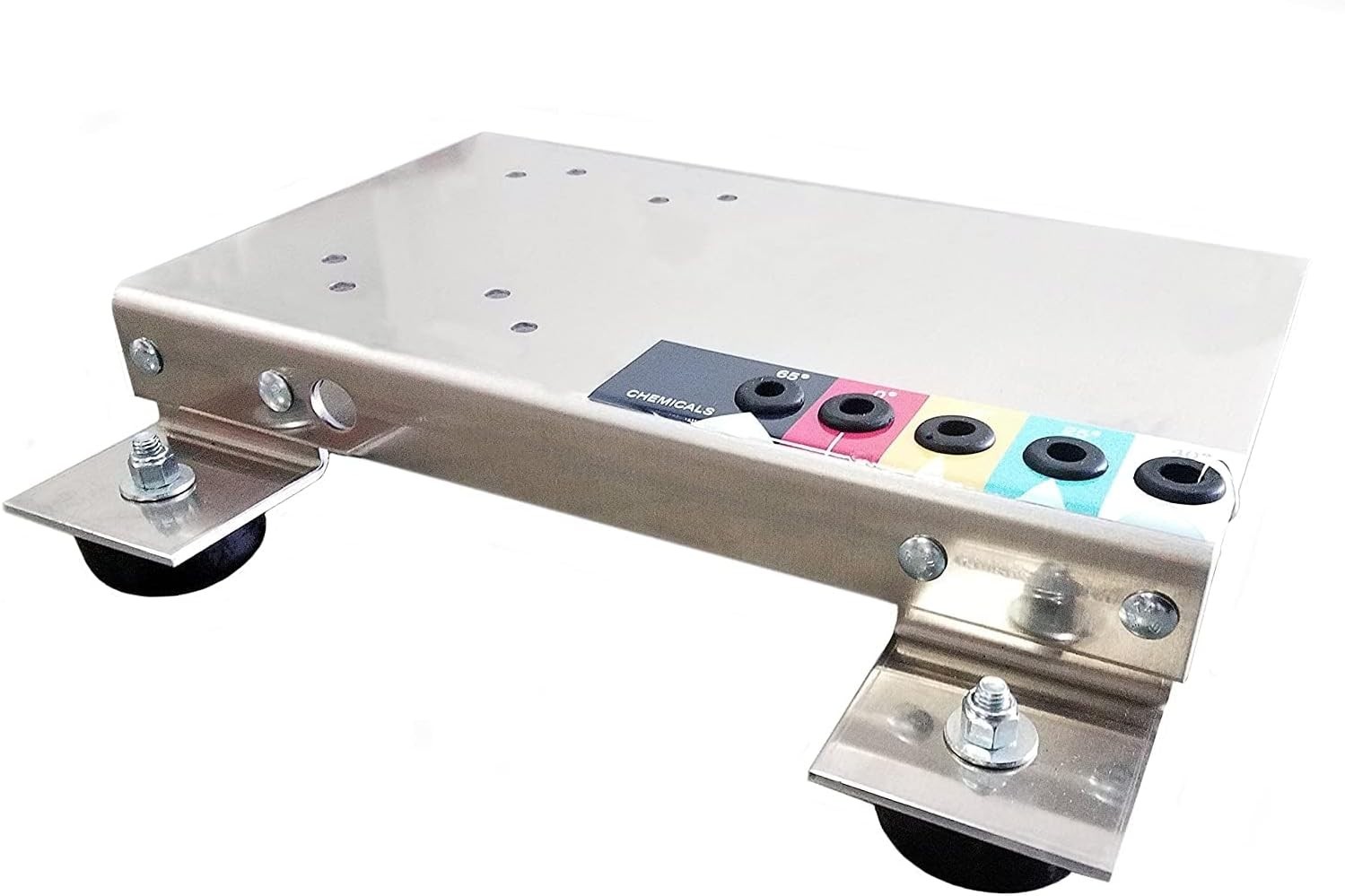 Heavy-Duty Pressure Washer Base Plate with Rubber Feet