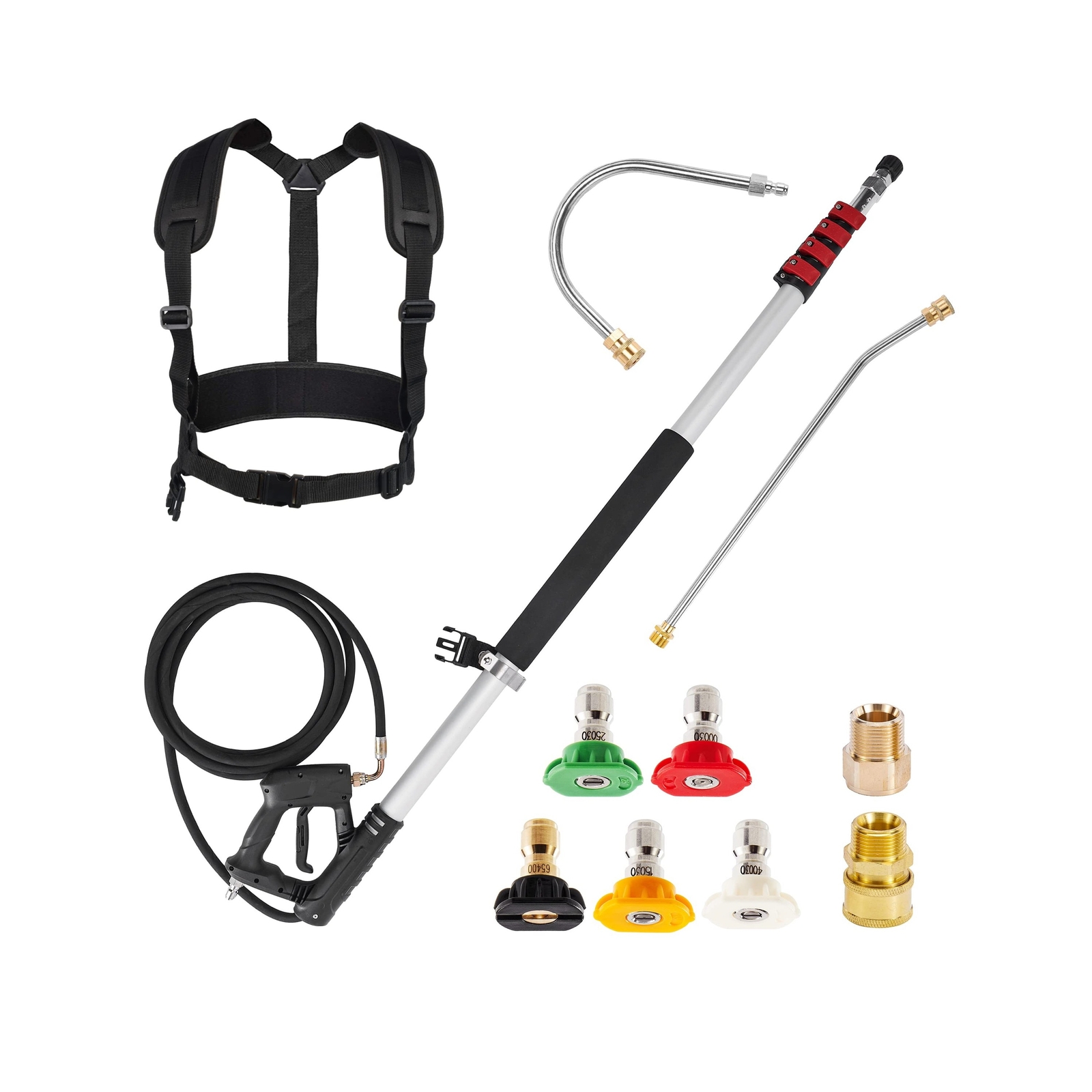 M MINGLE Telescoping Pressure Washer Wand, 20 Feet Aluminum High Power Washer…