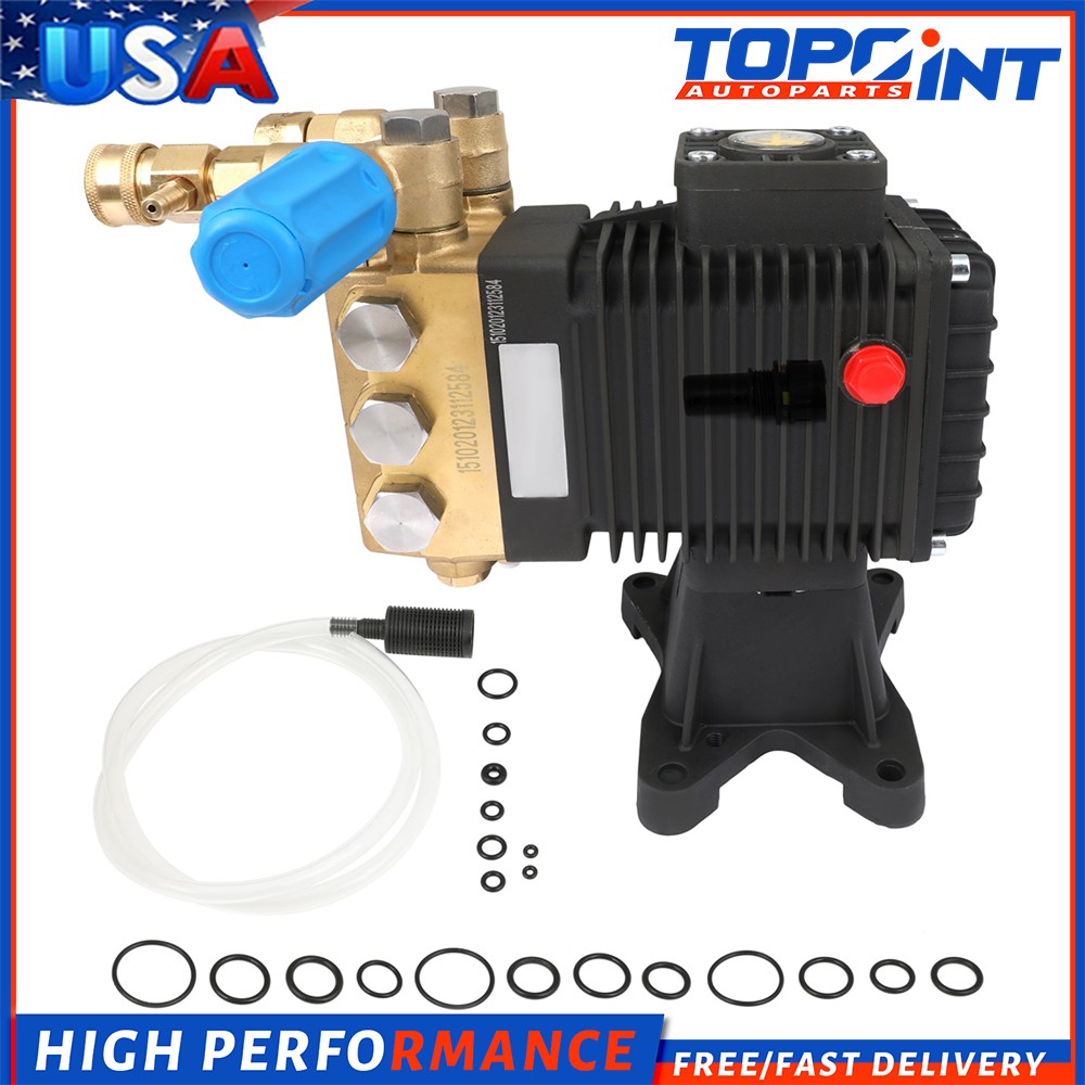 3300PSI-4000 PSI Pressure Washer Pump 1″ Horizontal Shaft New