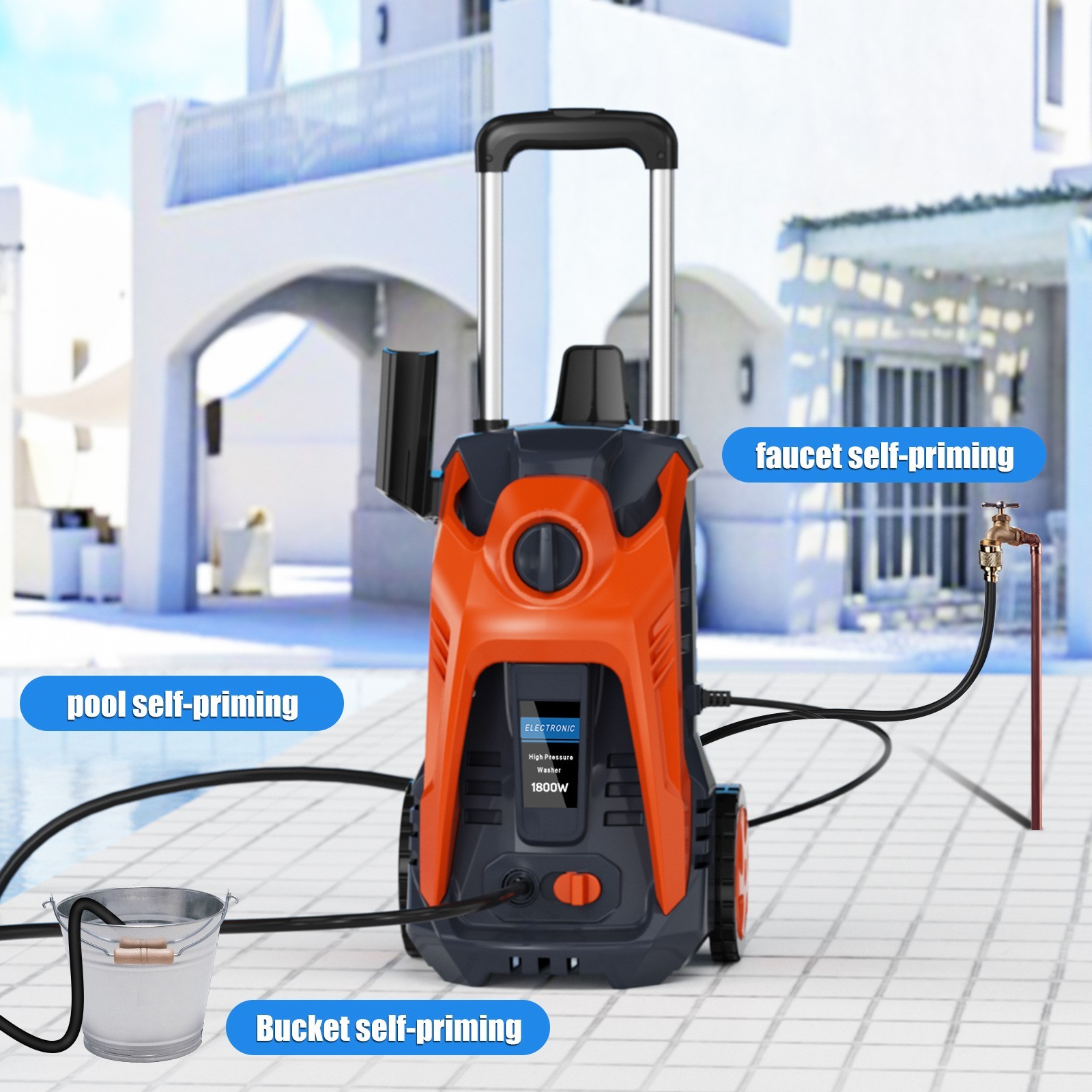 4200PSI 2.0GPM Electric Pressure Washer Portable Electric Power Cleaner Machine