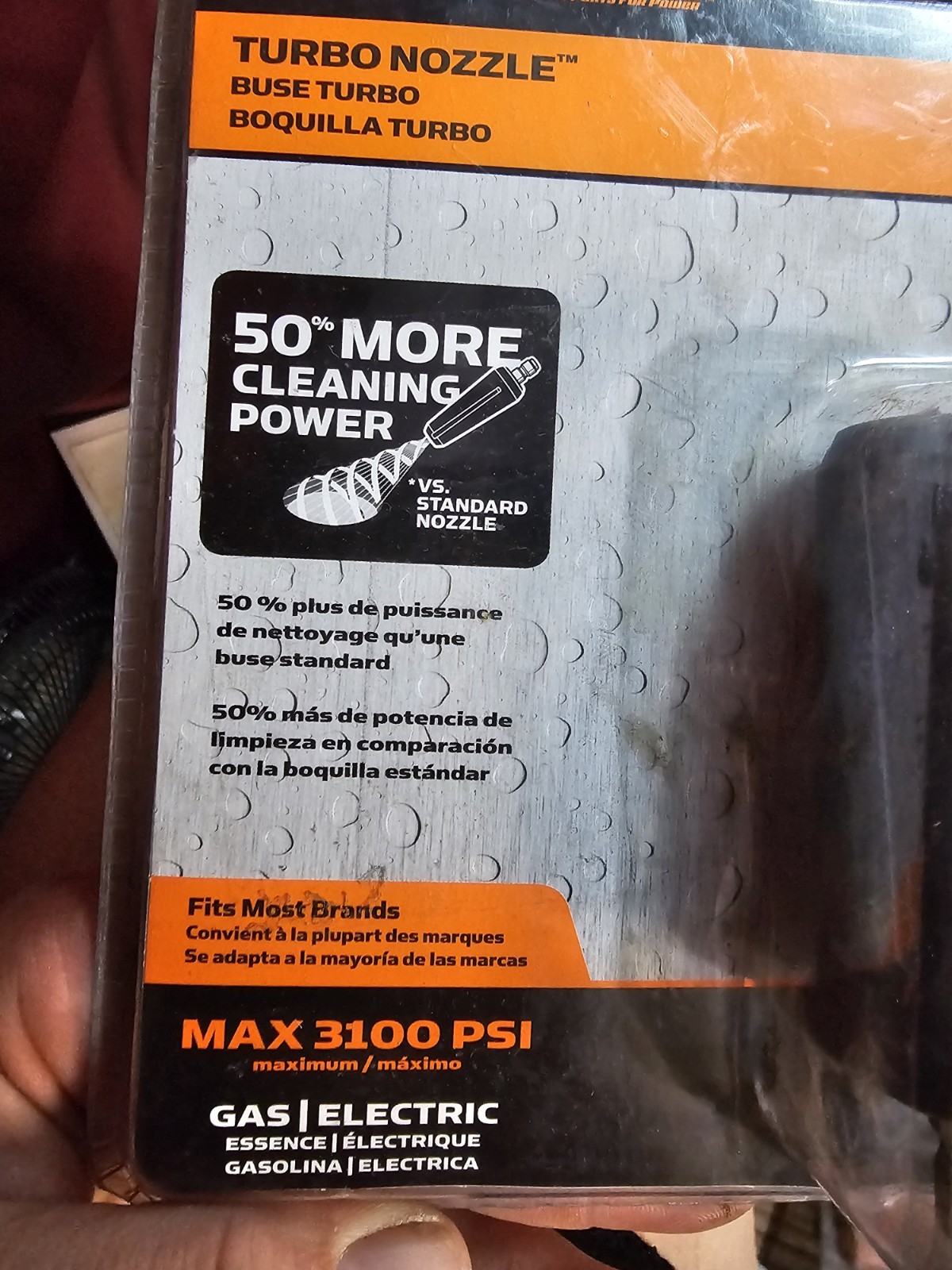 POWER CARE 3100 PSI Gas/Electric Turbo Nozzle Fits 1/4″ Quick Connect New Sealed
