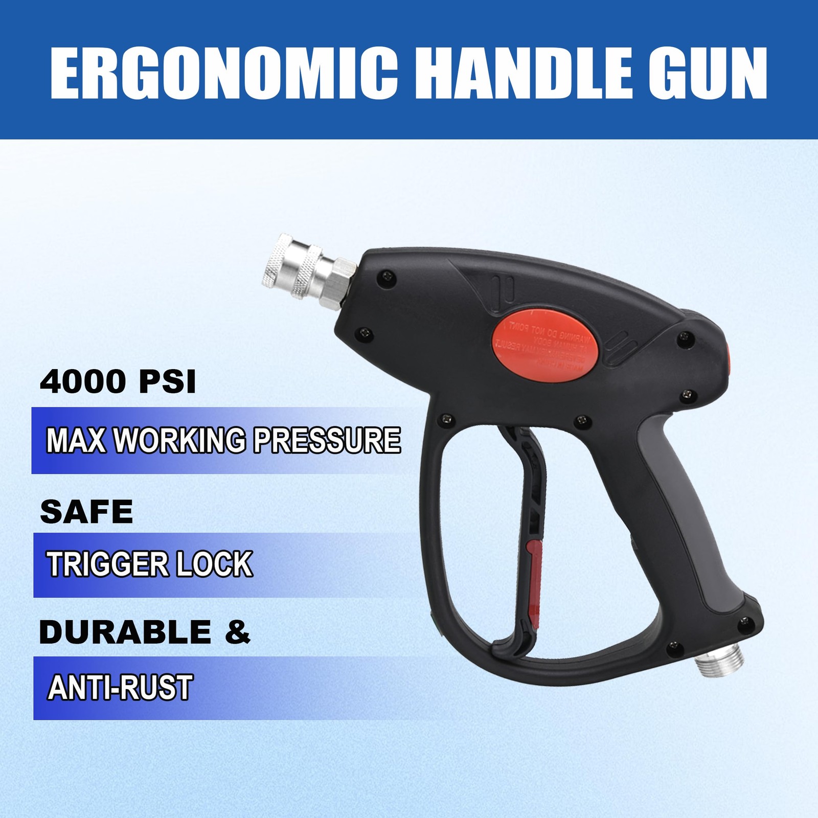 Pressure Washer with Extension Wand, 30 Degree Curved Rod, M22 15mm or M22 14…