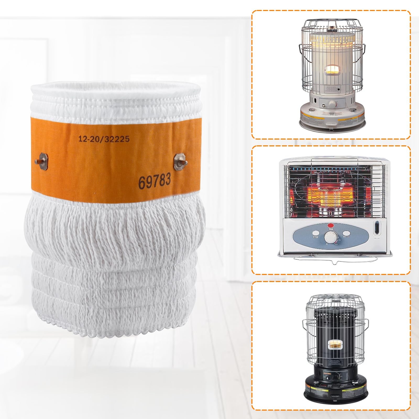 32225 Kerosene Heater Replacement Wicks for Kero World KW-24C, Also 2 Pcs