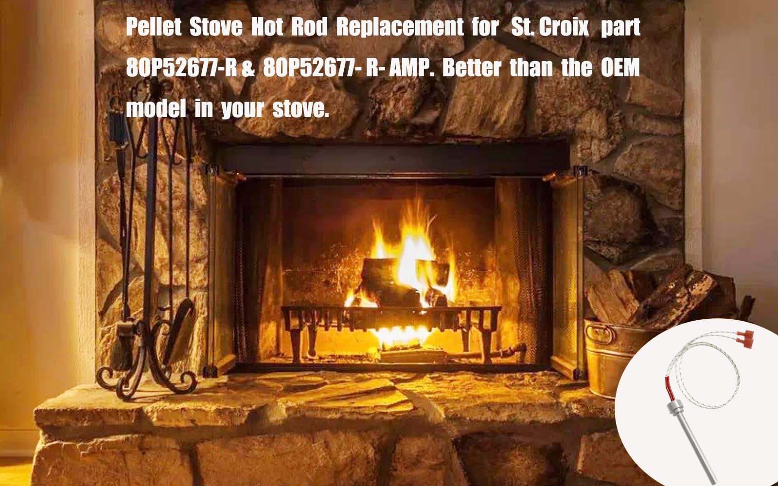 St. Croix Pellet Stove Igniter Replacement for The 80P52677-R