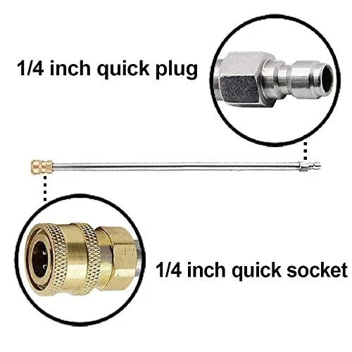 Pressure Washer Extension Wand, 17 Inch Stainless Steel, Power Lance, 2 Pack