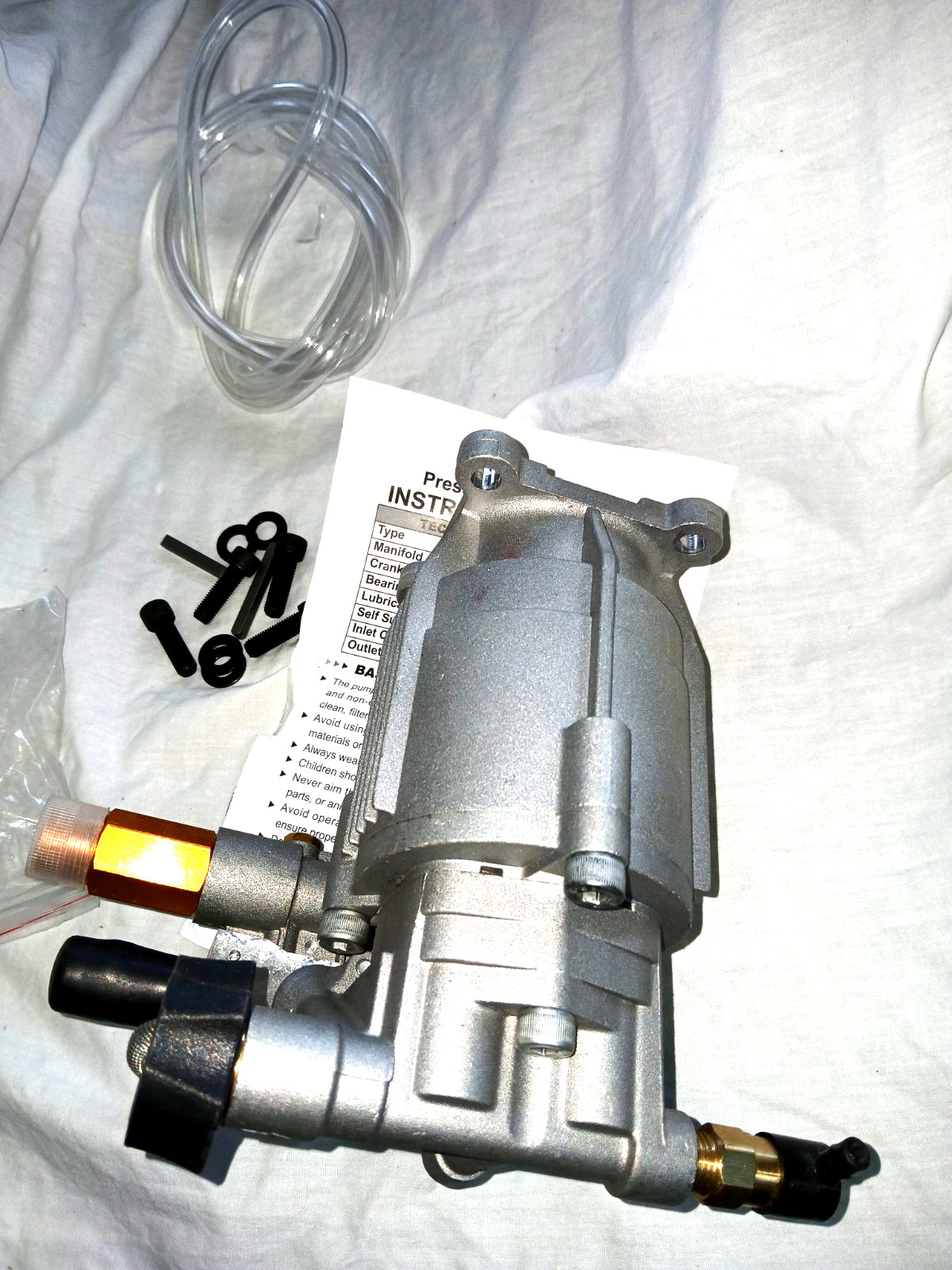 Biswing Horizontal Pressure Washer Pump 3/4″ Shaft Axial 3400 PSI 2.5 GPM 6.5-7H