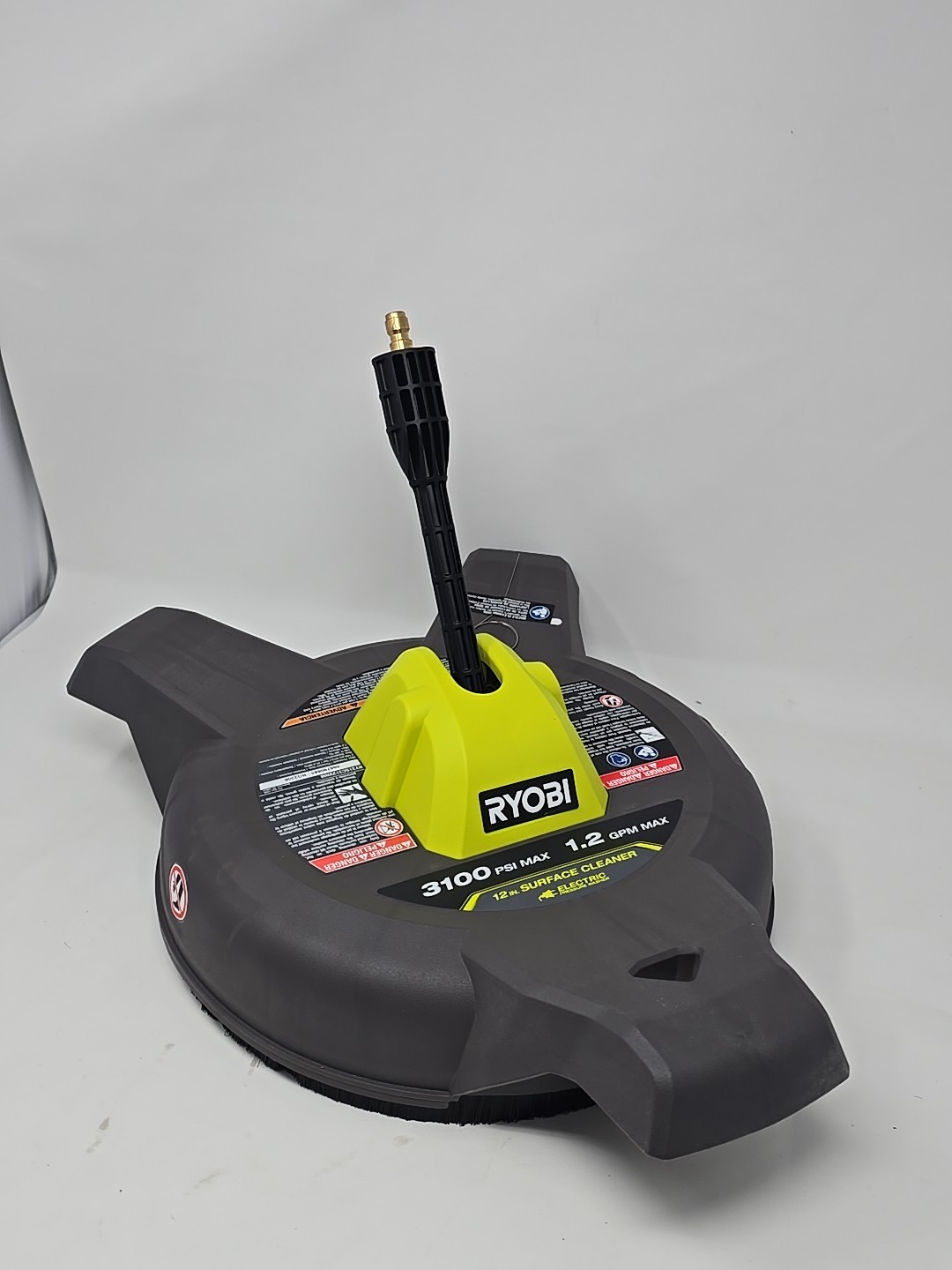 RYOBI 12 in. 3100 PSI Electric Pressure Washer w/Caster Wheels