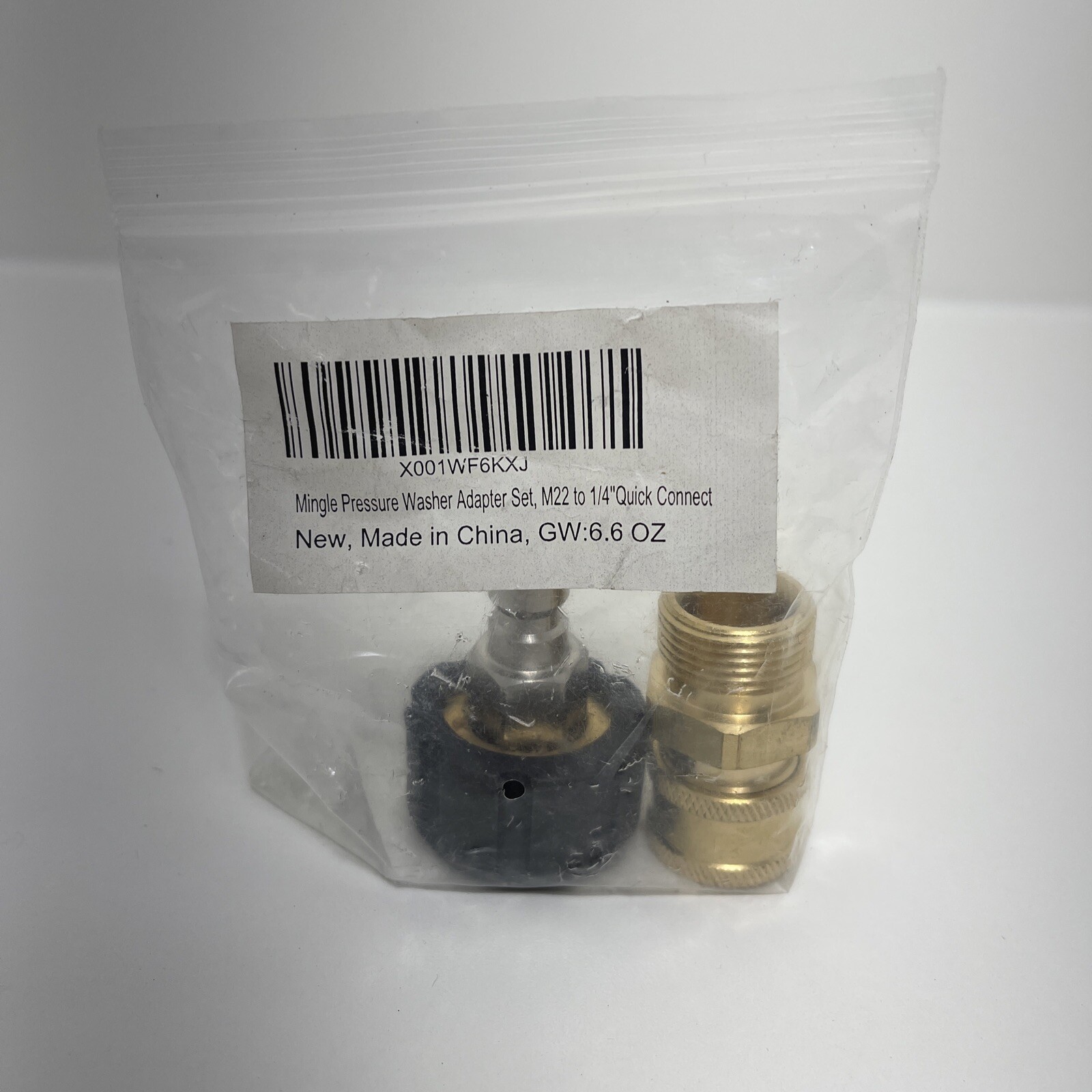 Mingle Pressure Washer Adapter Set Quick Connect Gun to Wand M22 14mm to 1/4 …