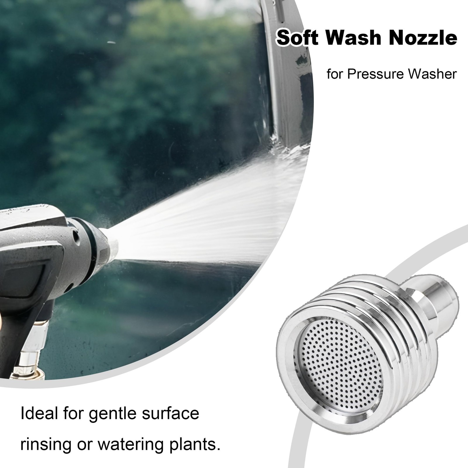 Pressure Washer Nozzle Tips for Soft Wash System, Power Washer Shower Nozzle