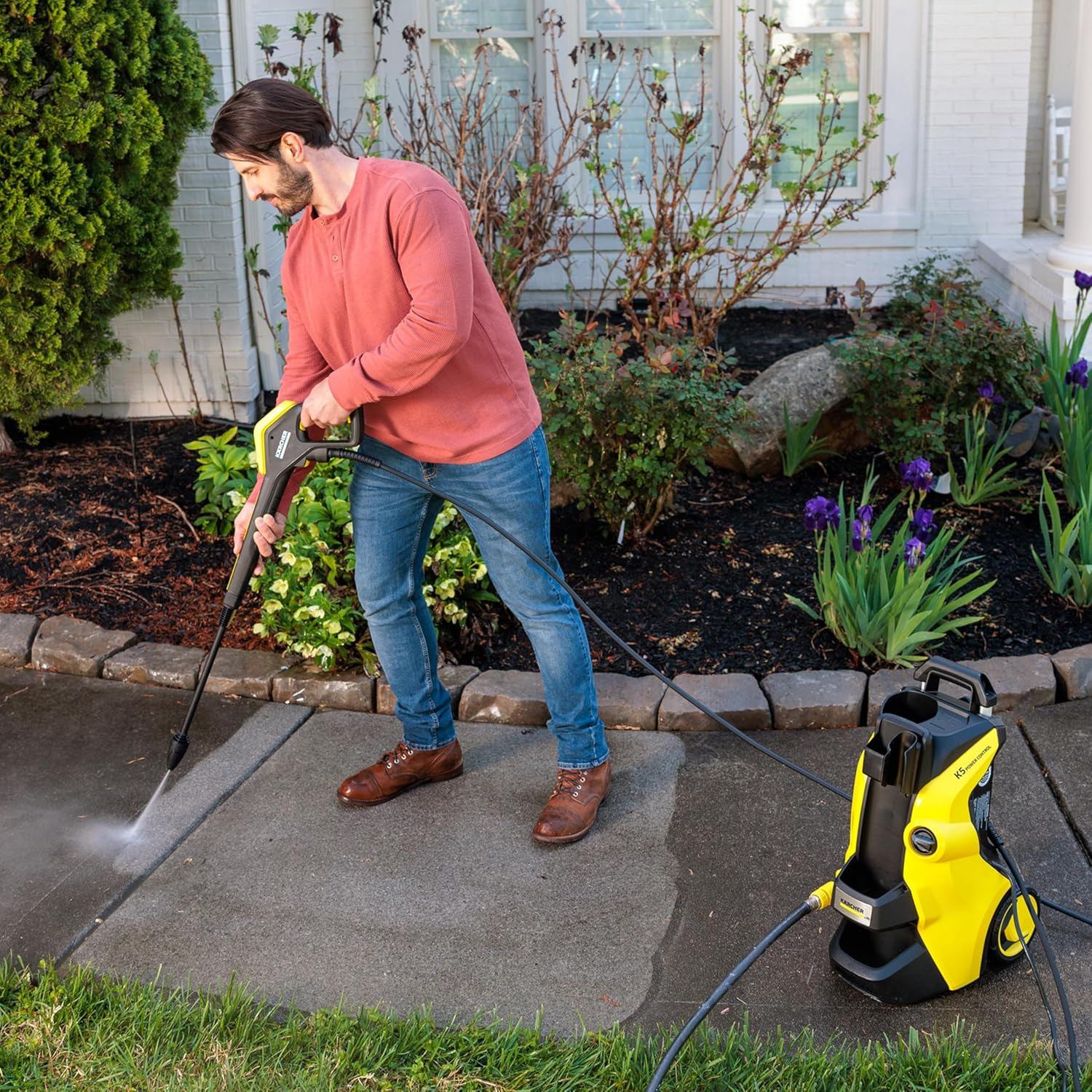 Kärcher Pressure Washer, K5 Power Control, Max 2500 PSI, 32 Ft. Hose, 2 Spray Wa